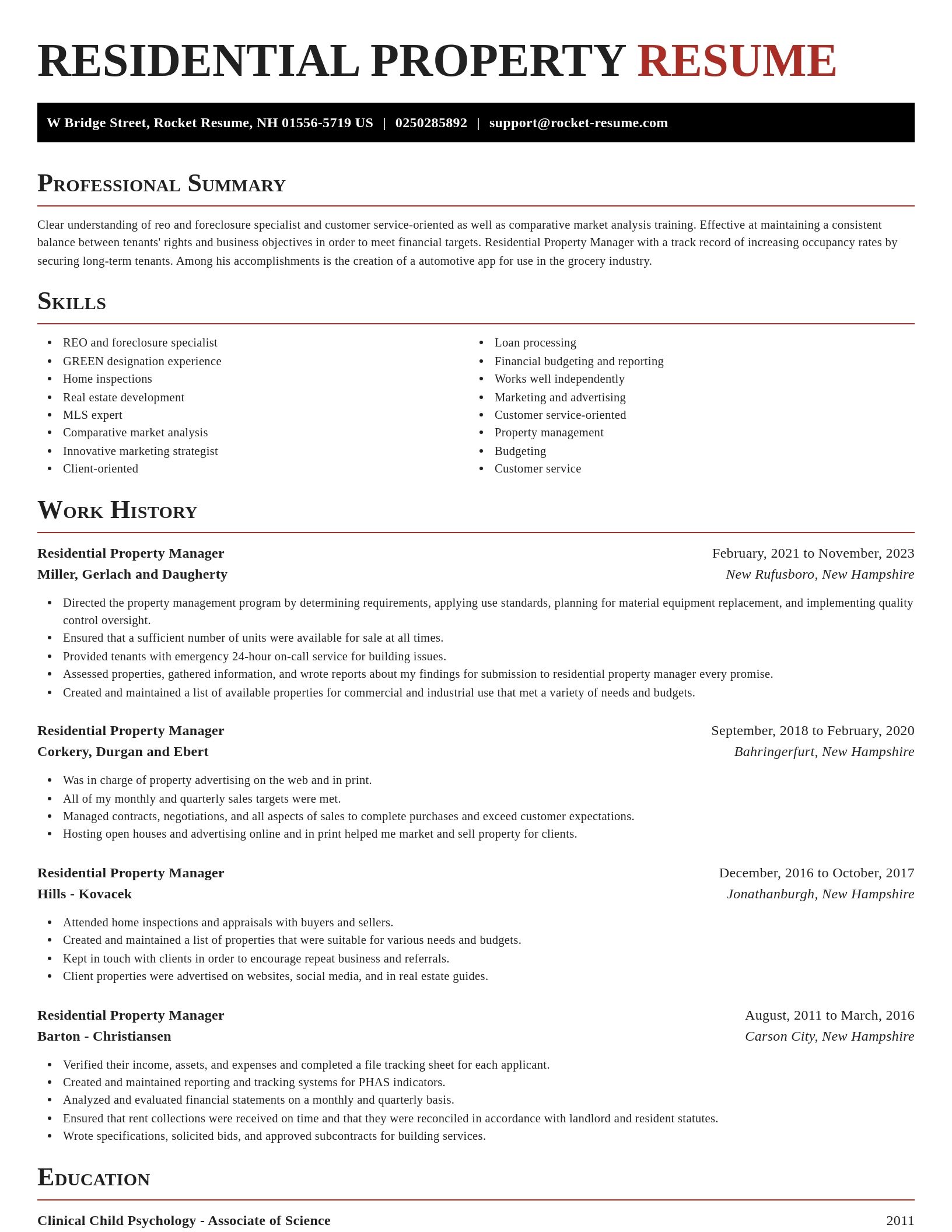 Exquisite resume template