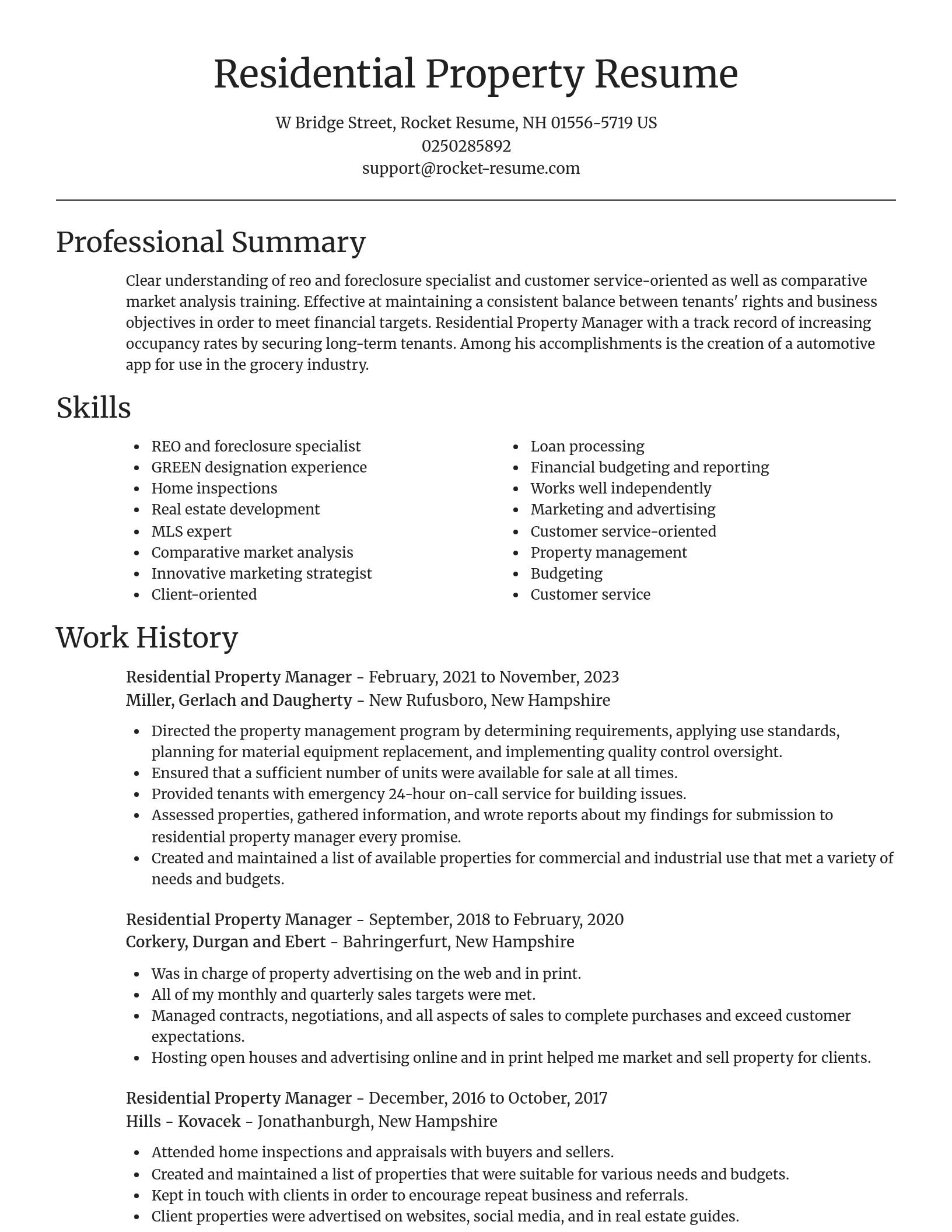Focal Point resume template