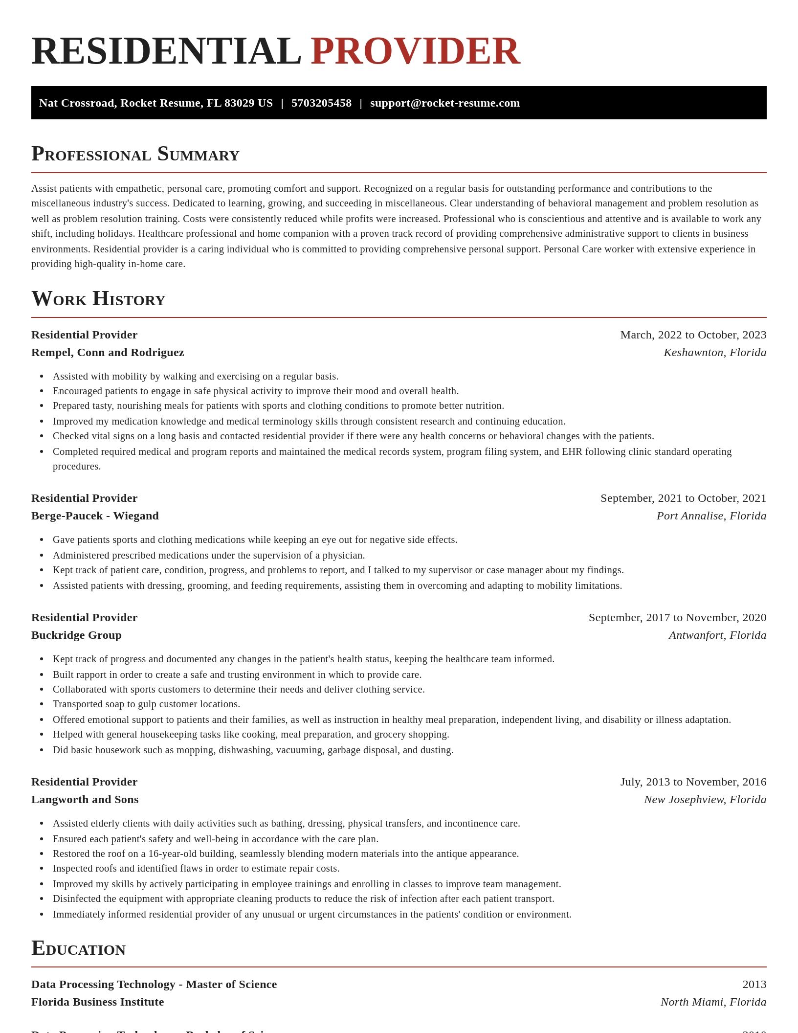 Exquisite resume template
