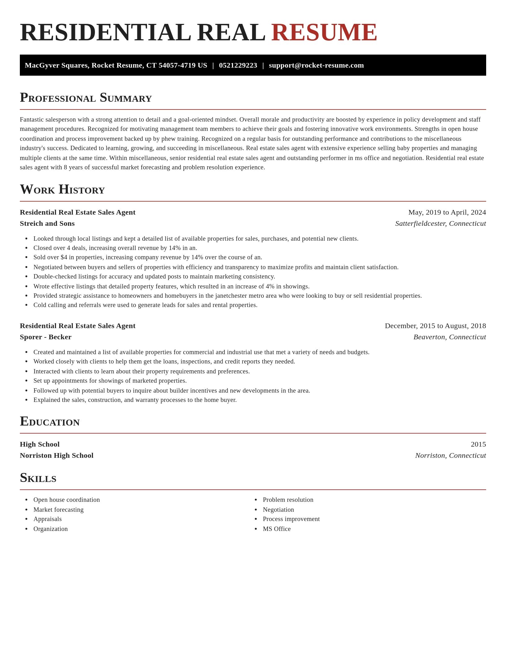 Exquisite resume template