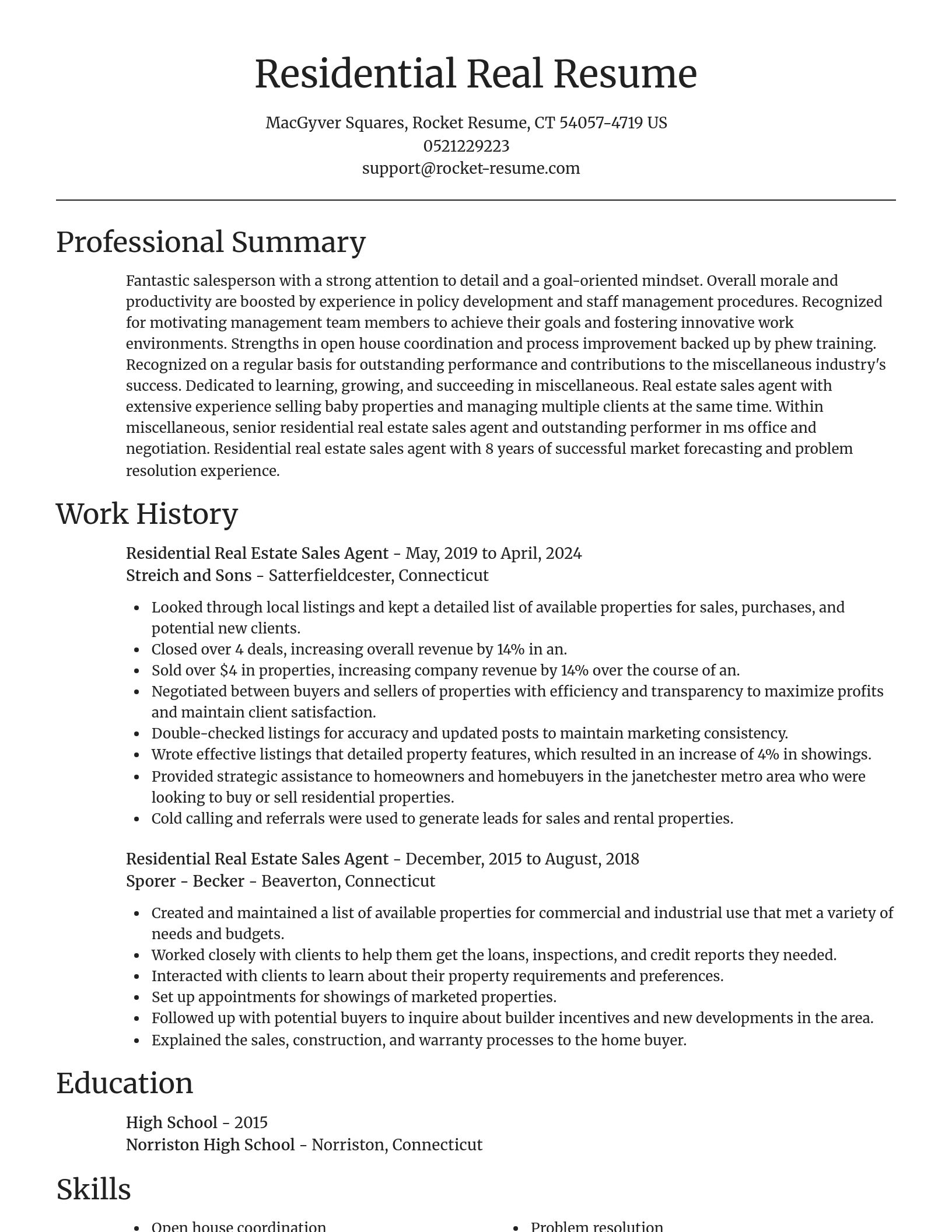 Focal Point resume template
