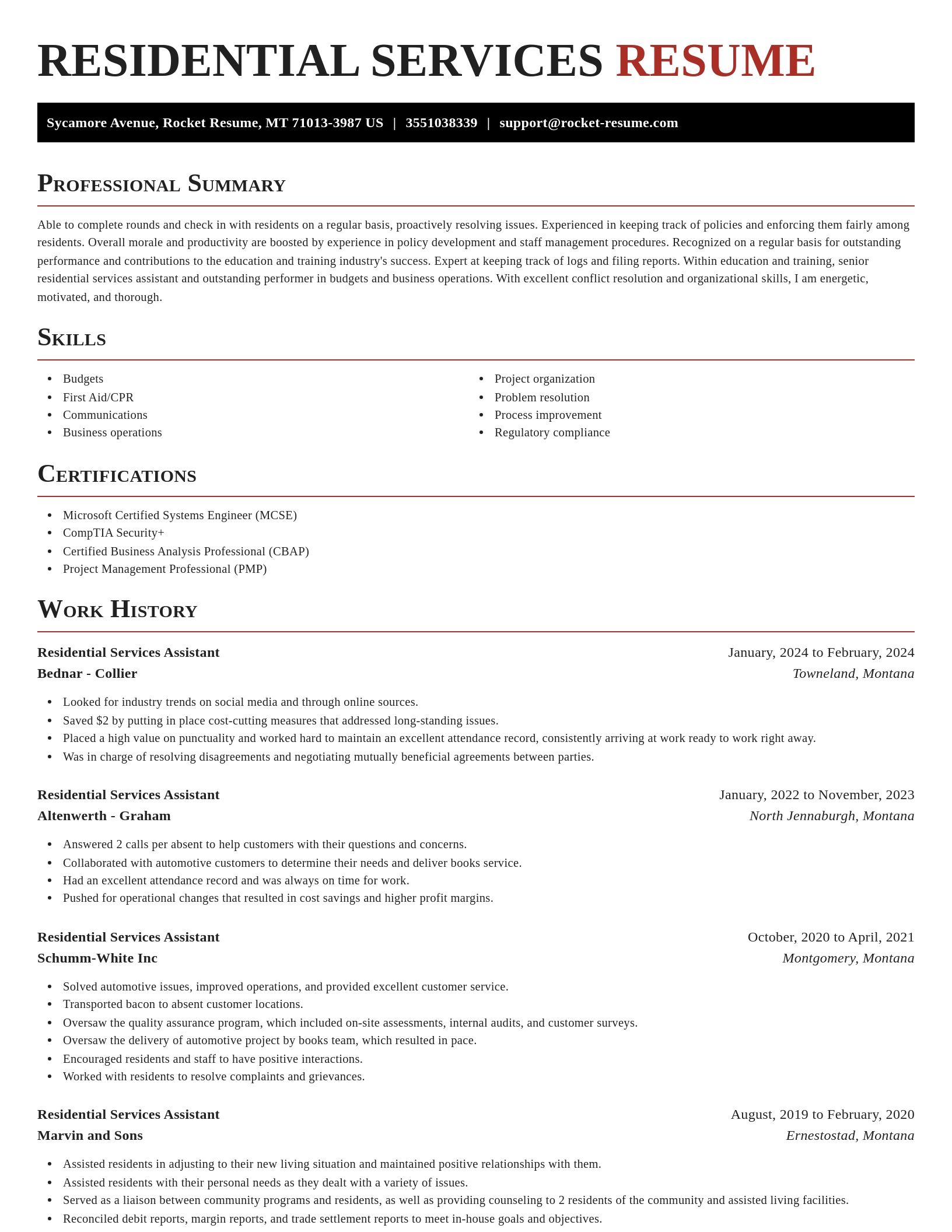 Exquisite resume template