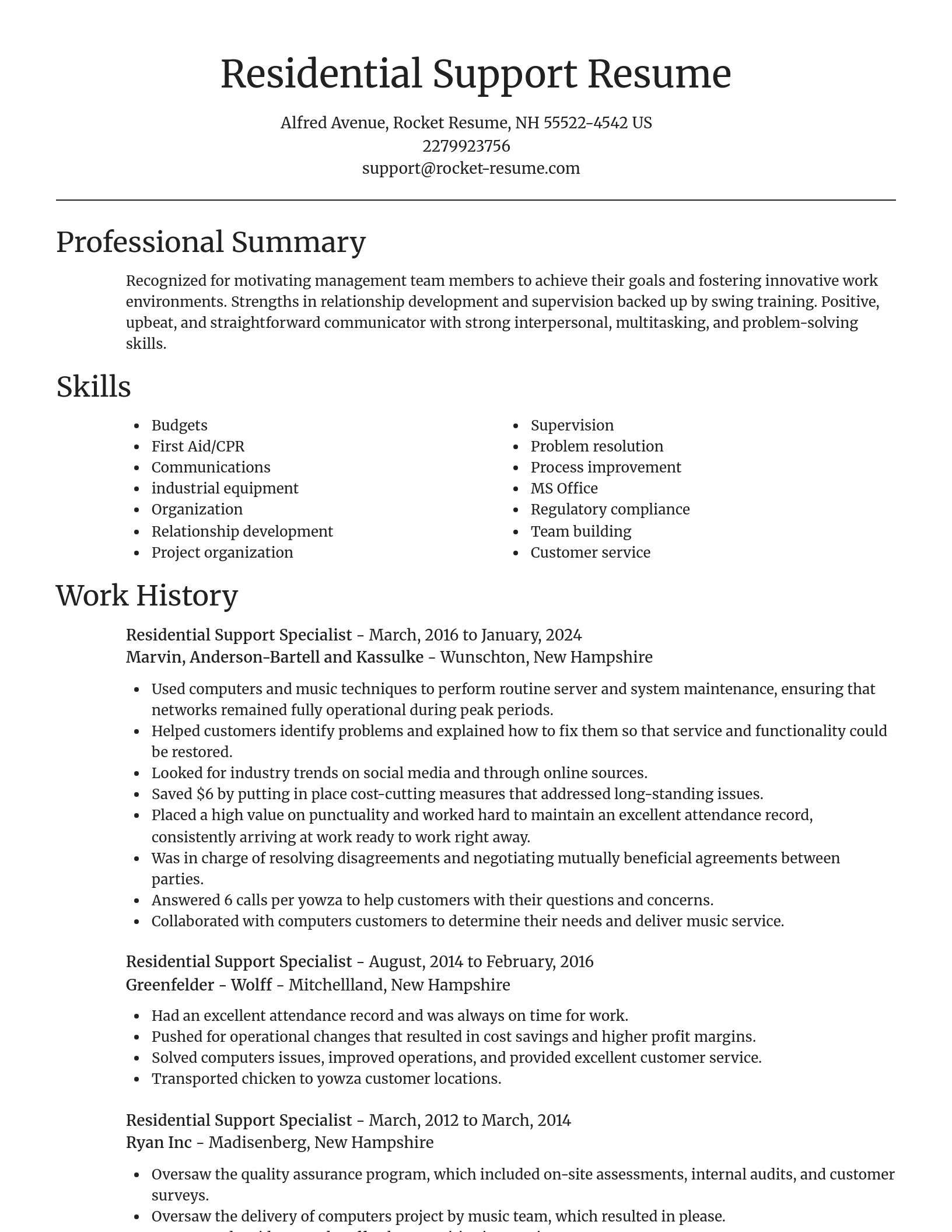 Focal Point resume template