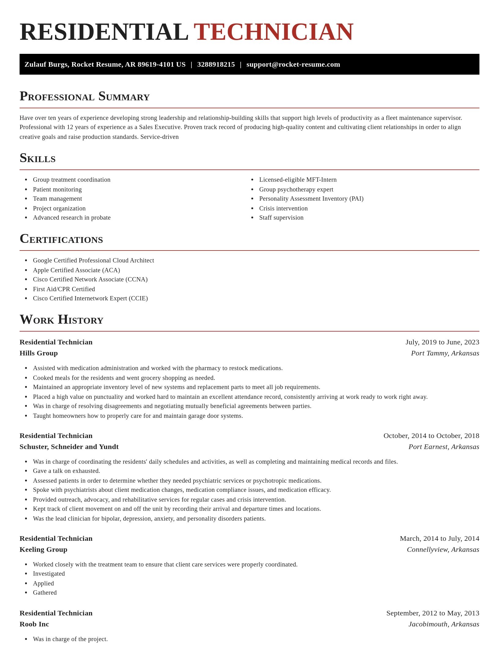 Exquisite resume template