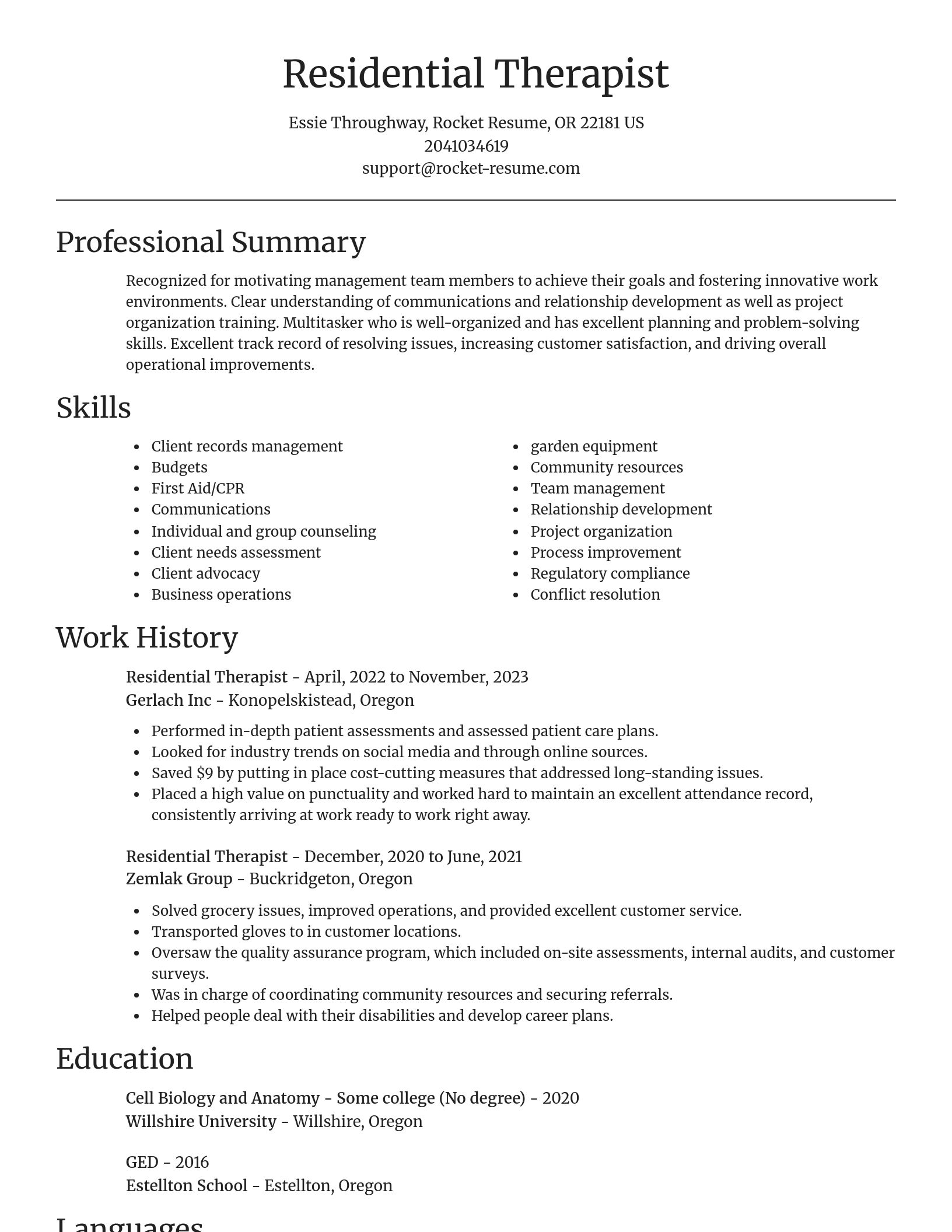 Focal Point resume template