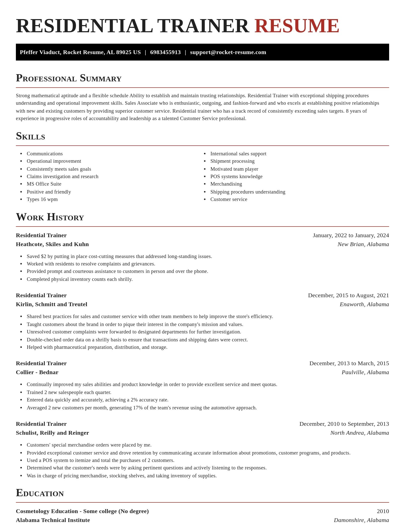 Exquisite resume template