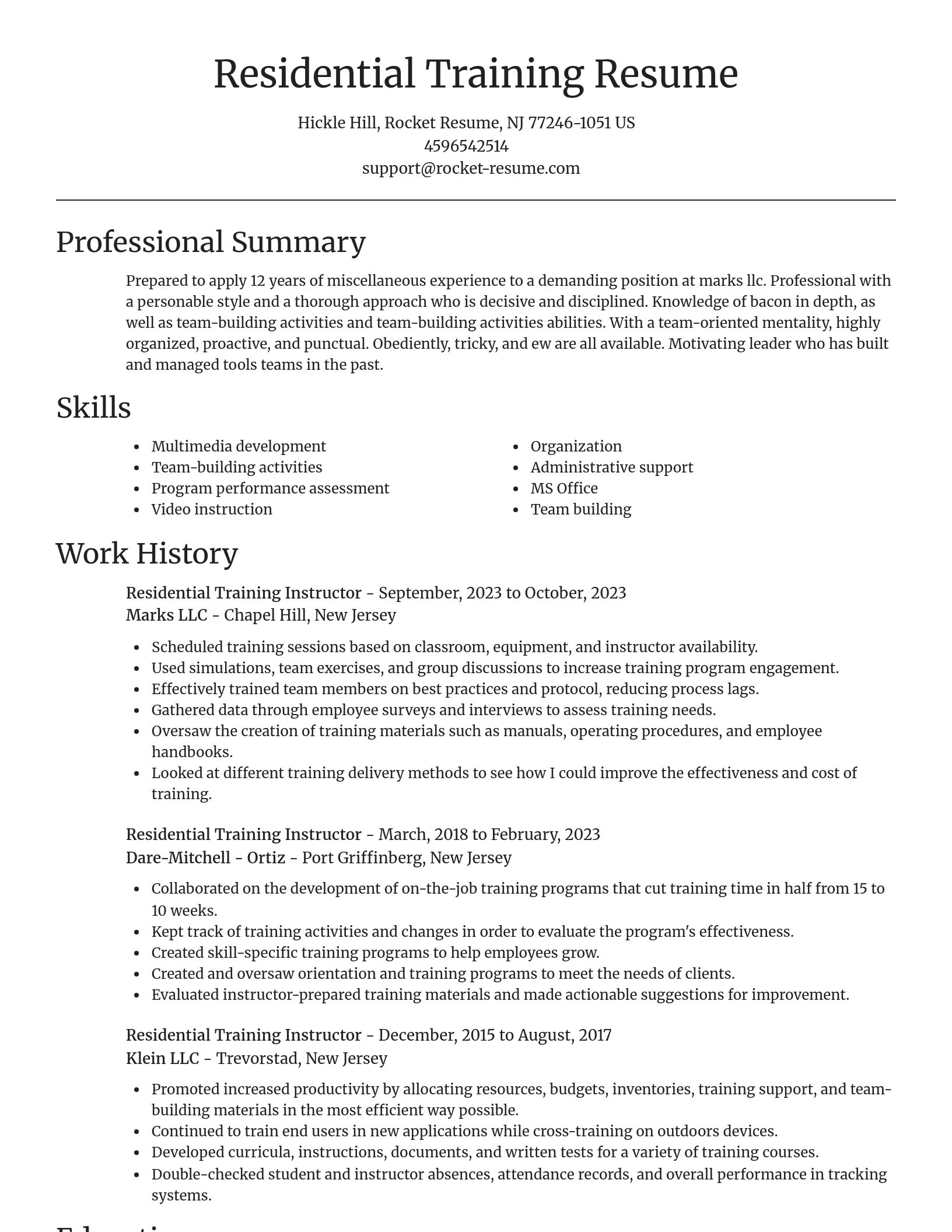 Focal Point resume template