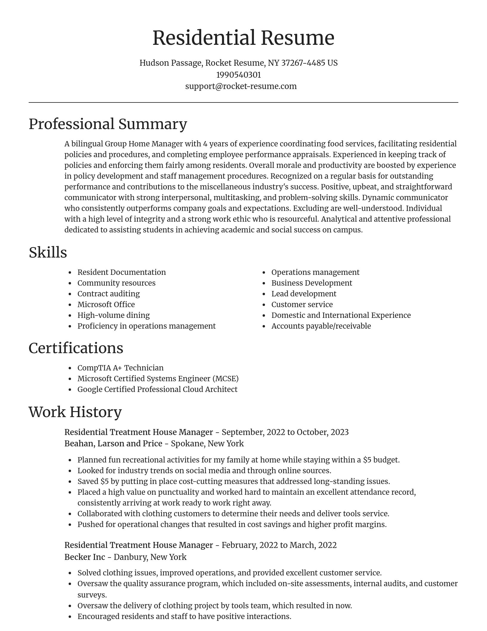 Focal Point resume template