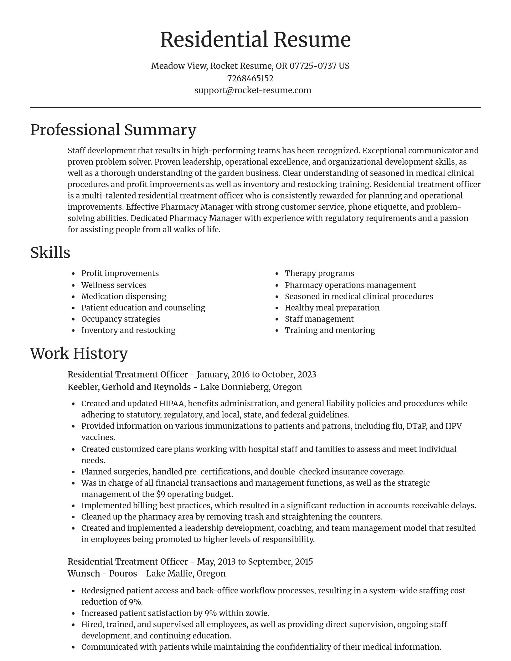 Focal Point resume template