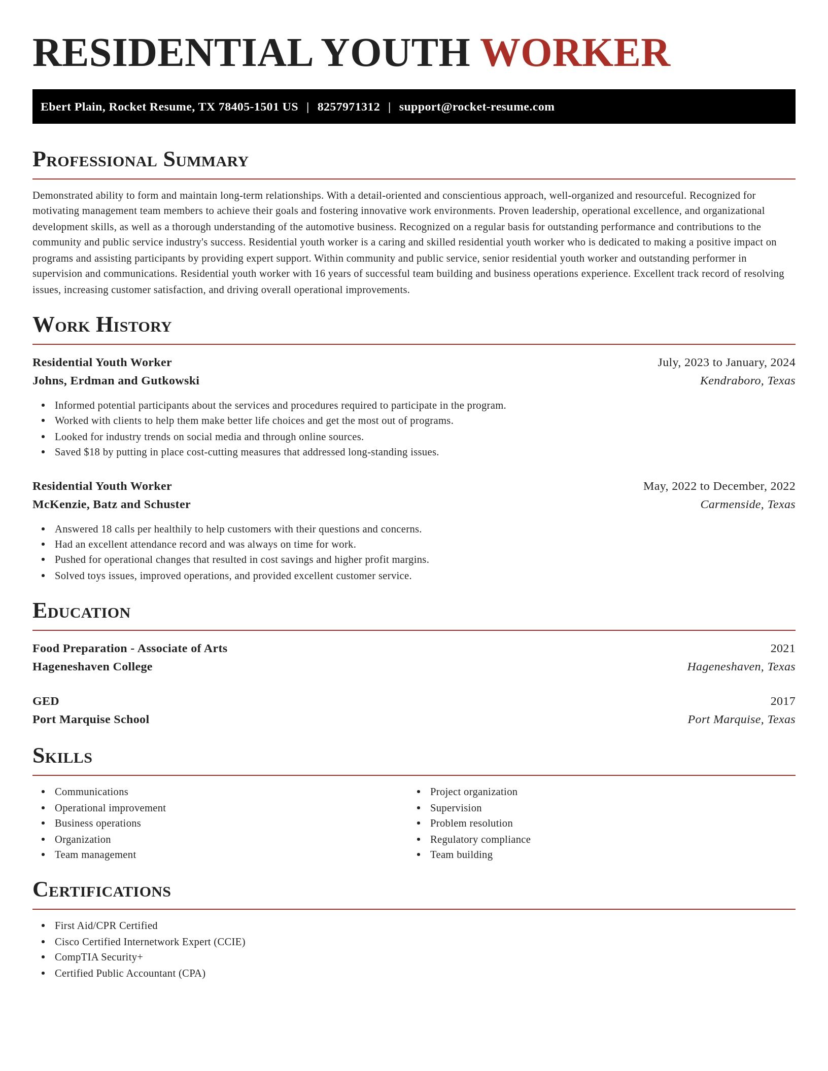 Exquisite resume template