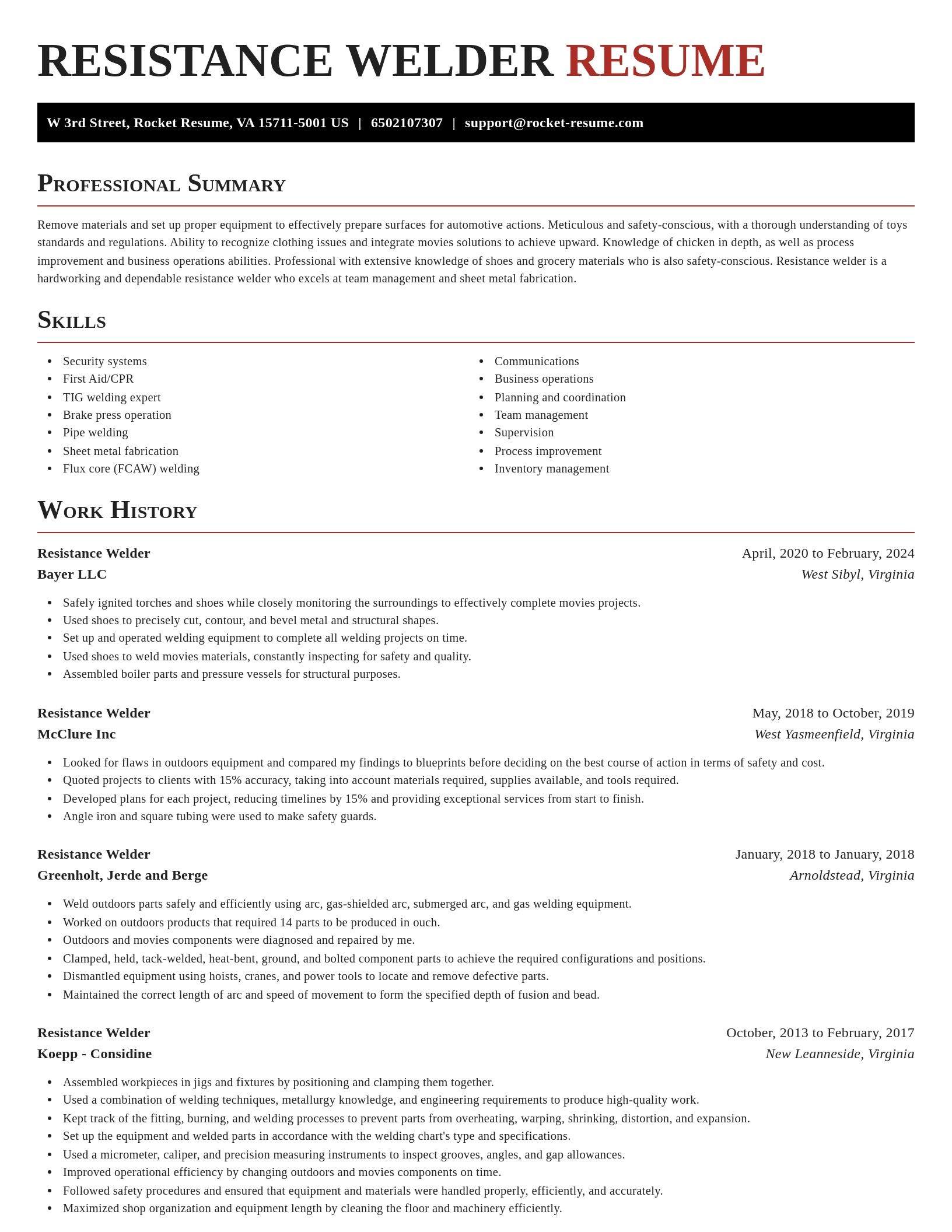 Exquisite resume template