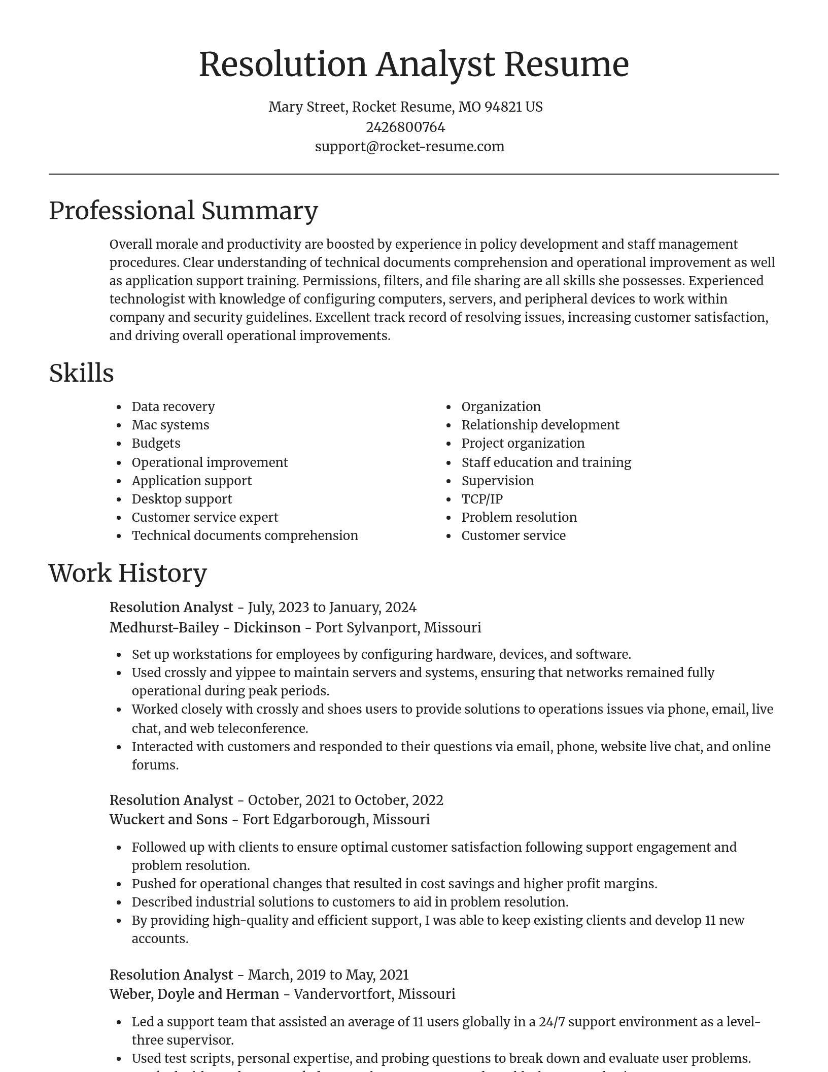 Focal Point resume template