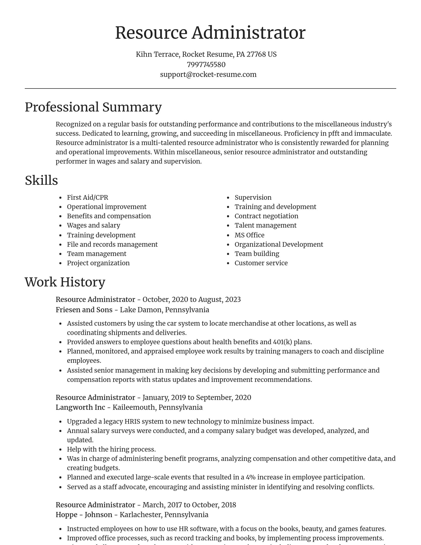 Focal Point resume template