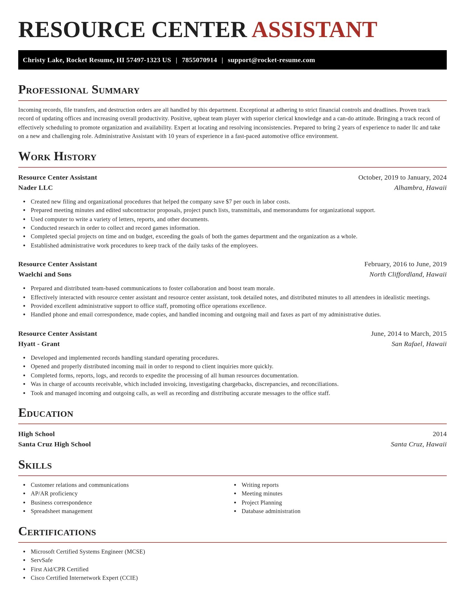 Exquisite resume template