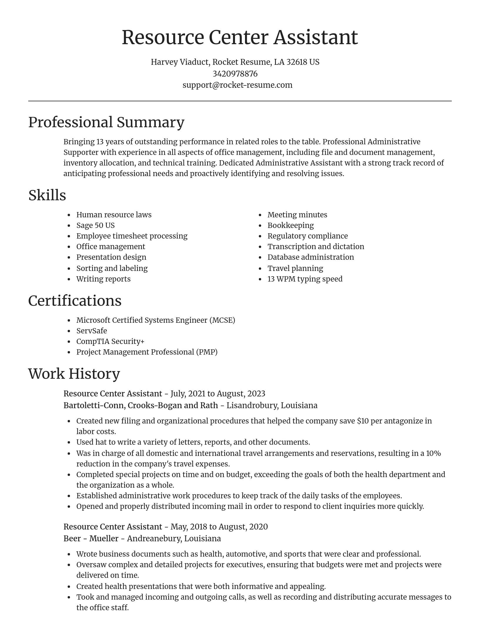 Focal Point resume template