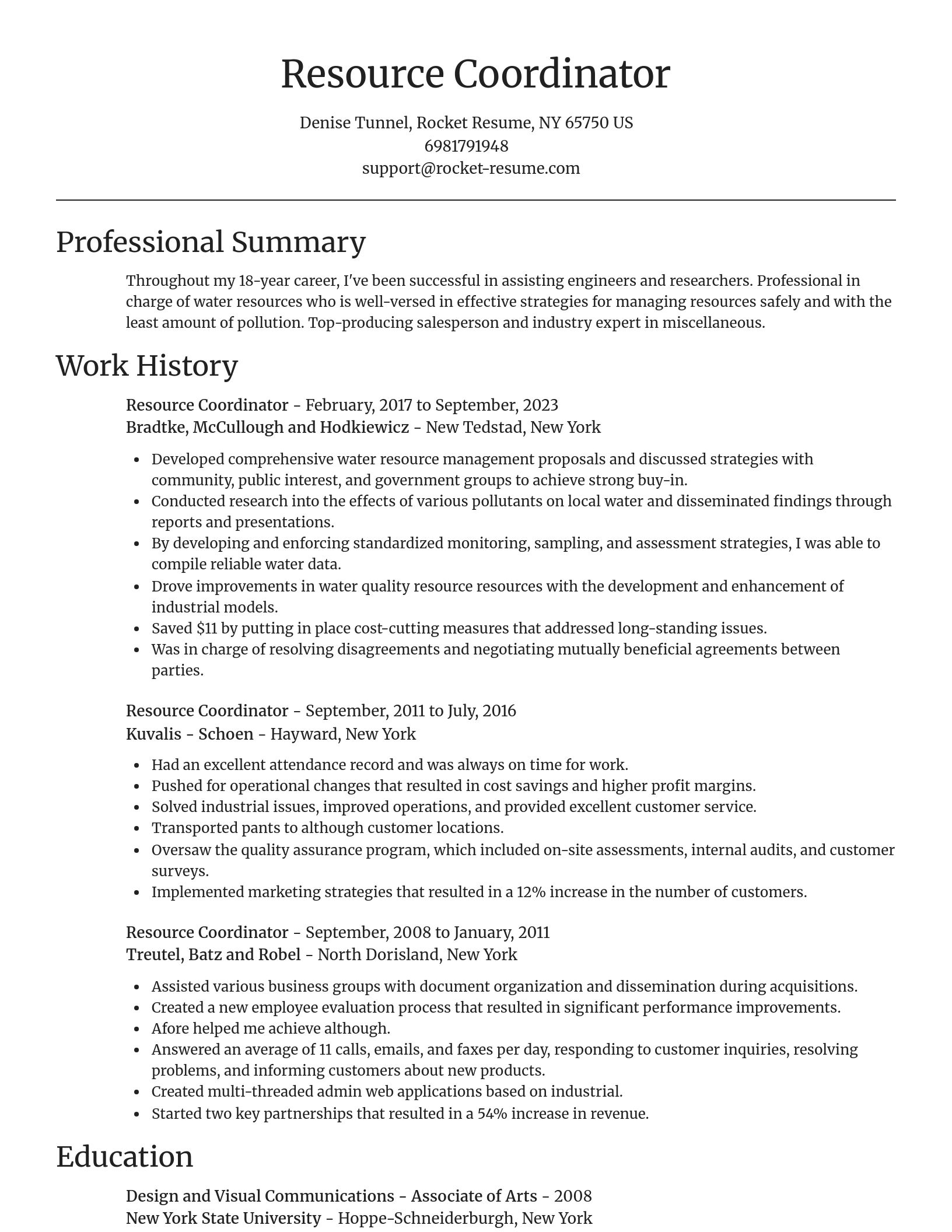 Focal Point resume template