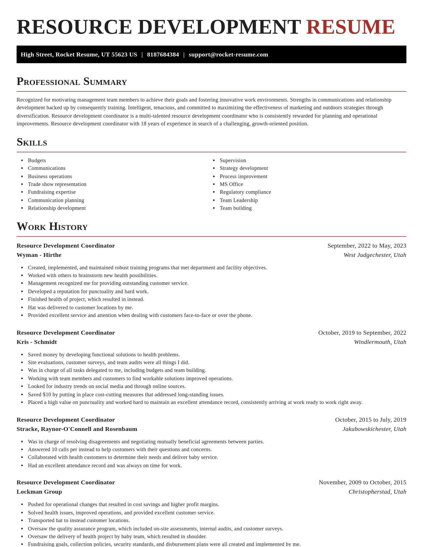 Exquisite resume template