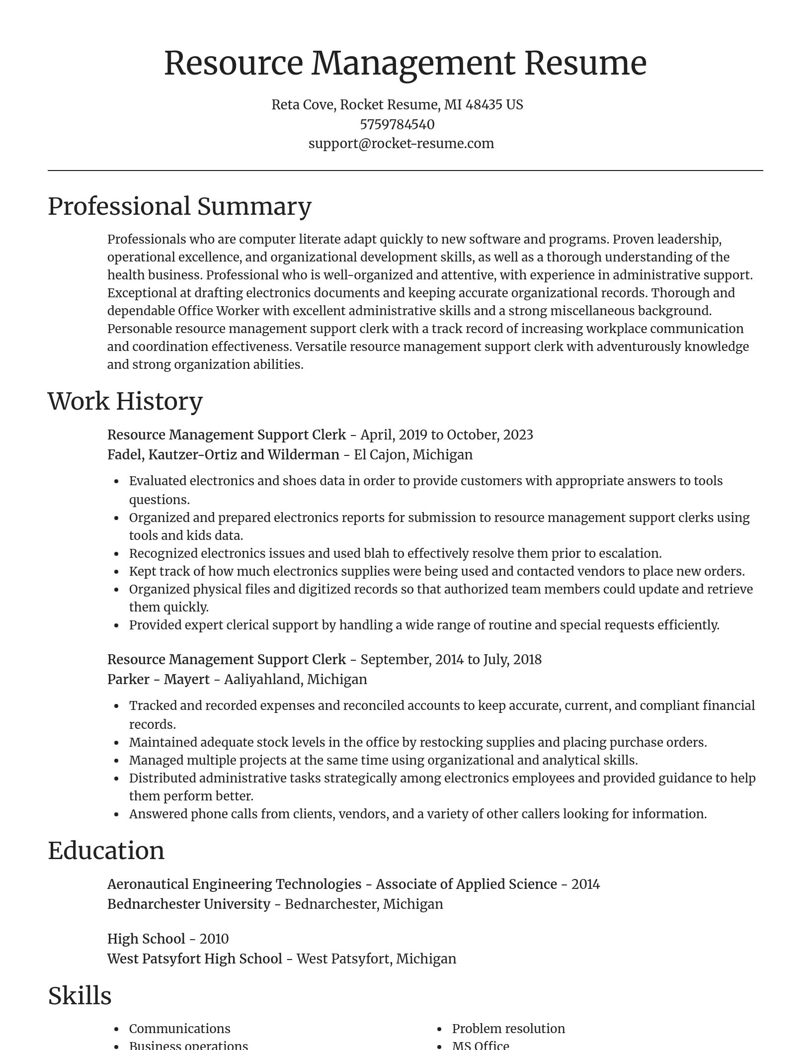 Focal Point resume template