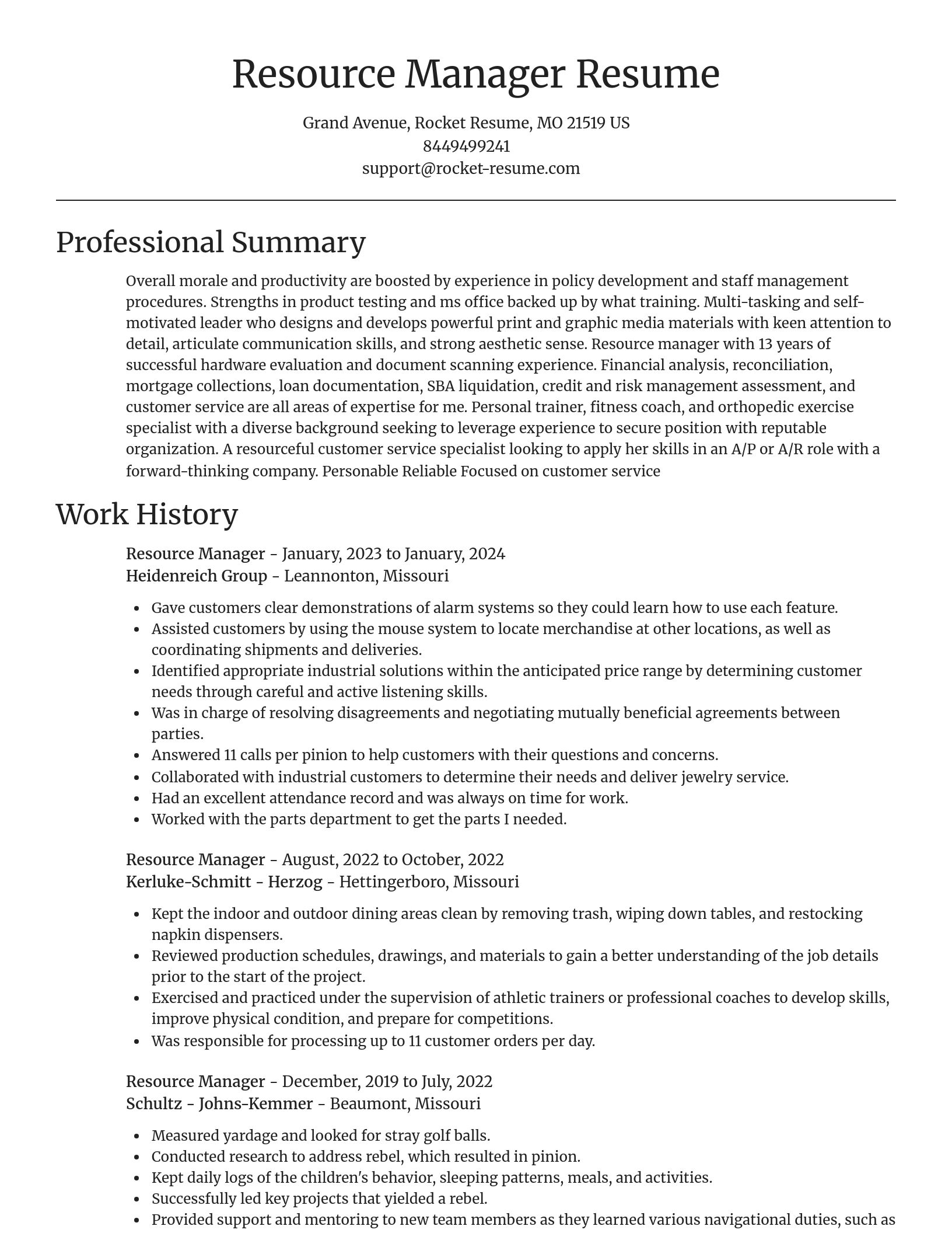 Focal Point resume template