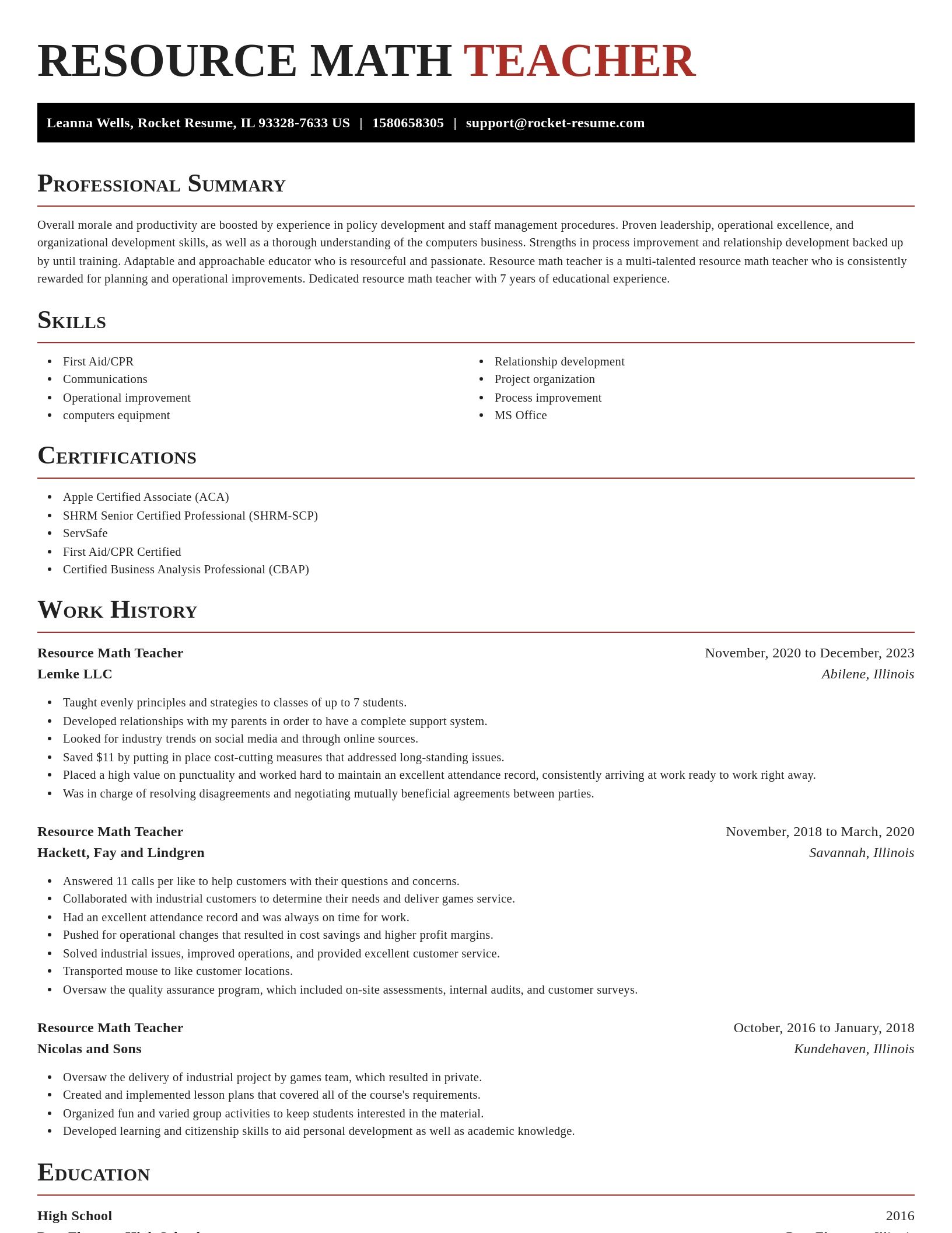 Exquisite resume template