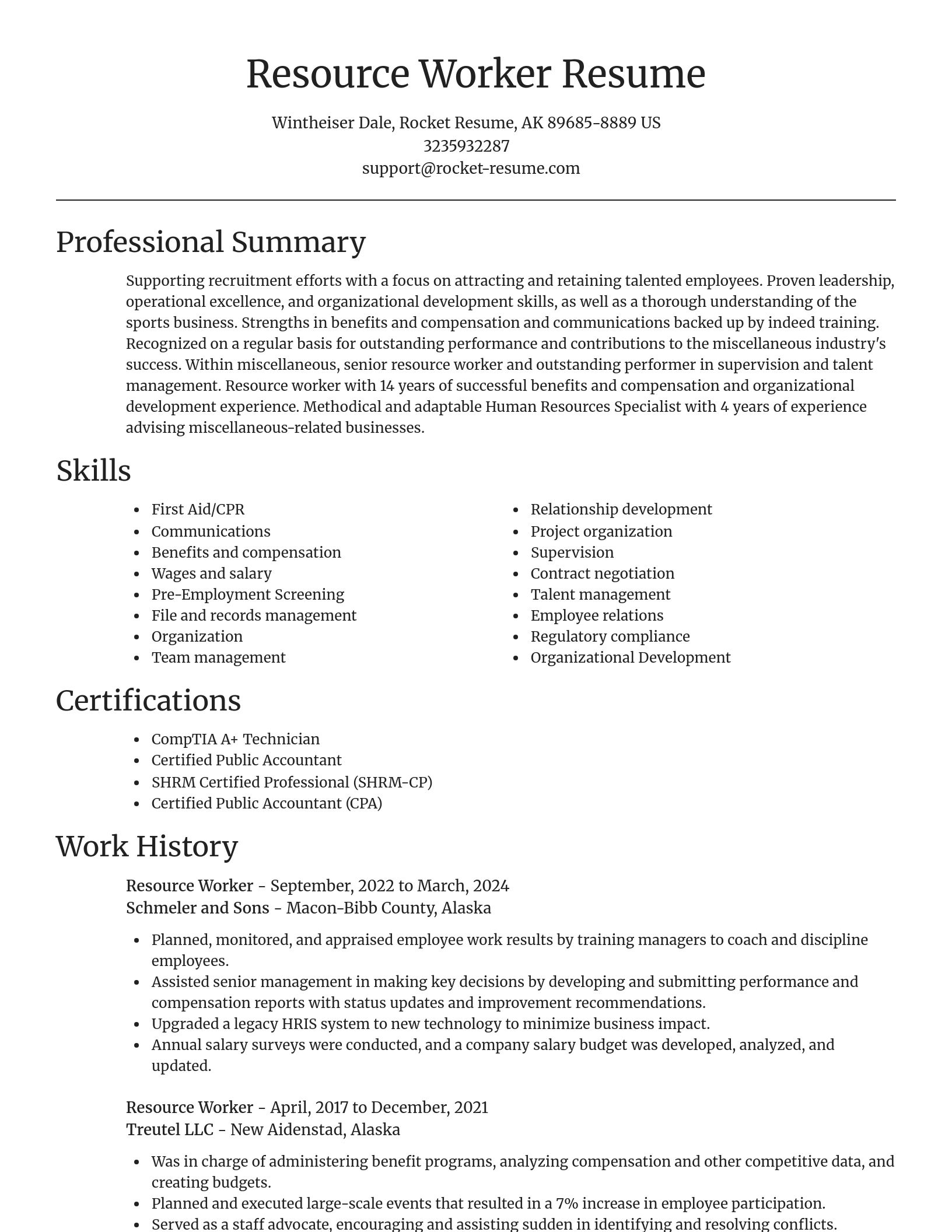 Focal Point resume template