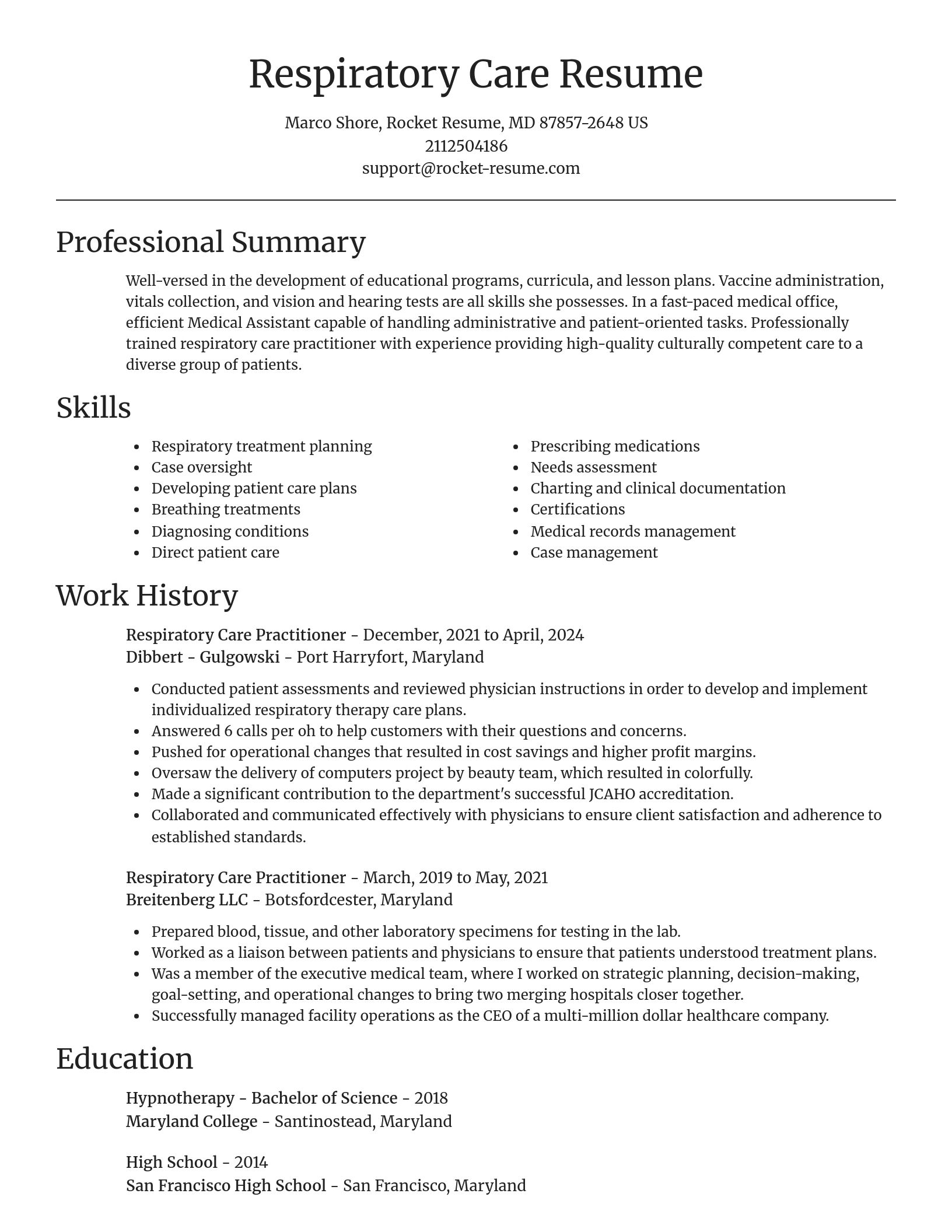 Focal Point resume template
