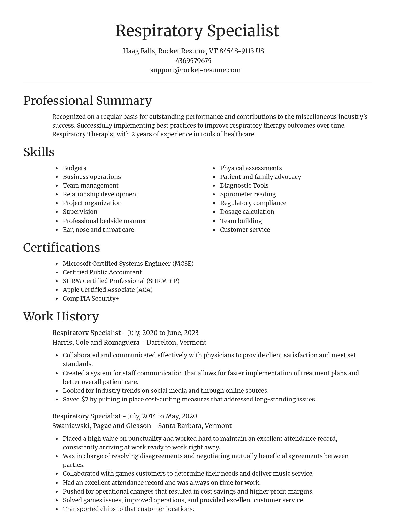 Focal Point resume template