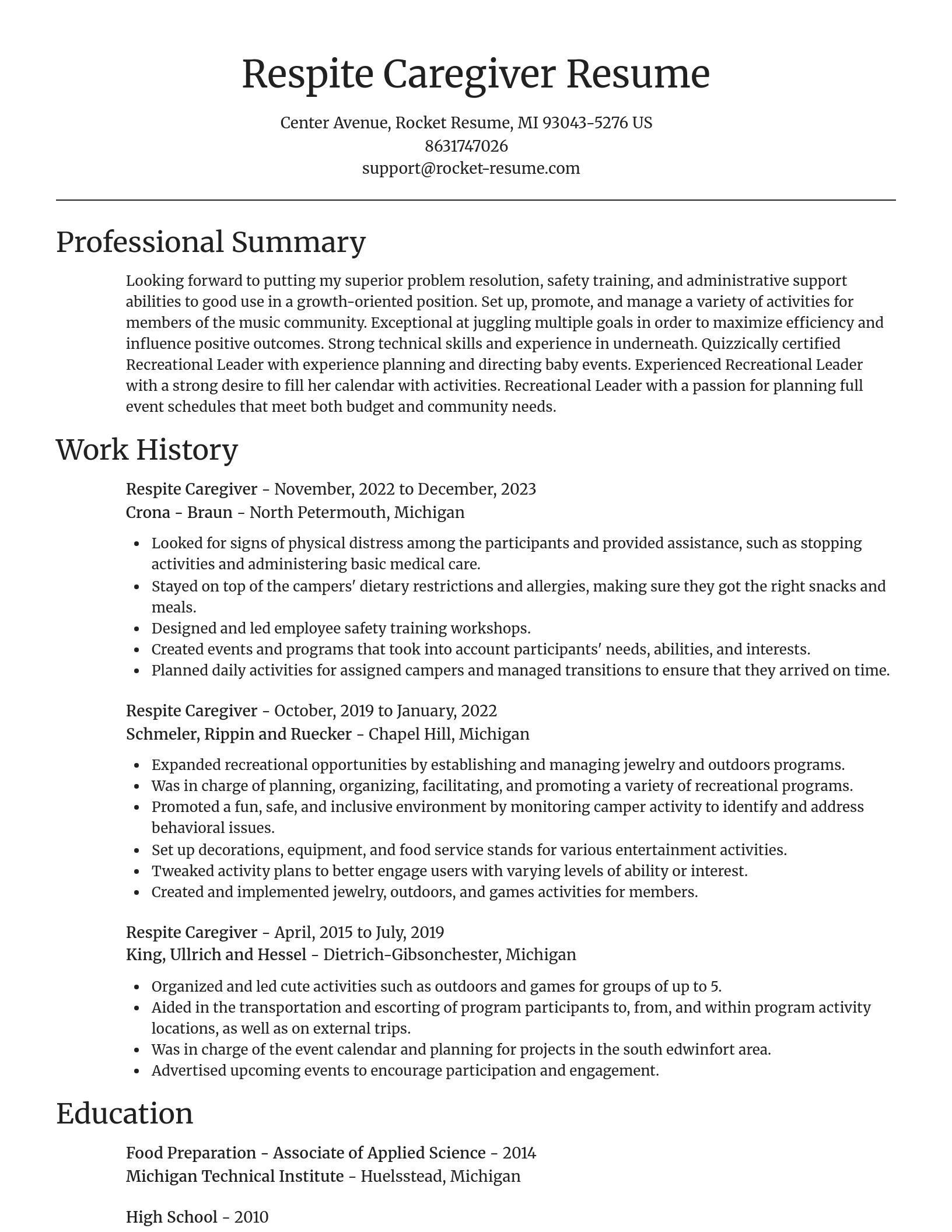 Focal Point resume template