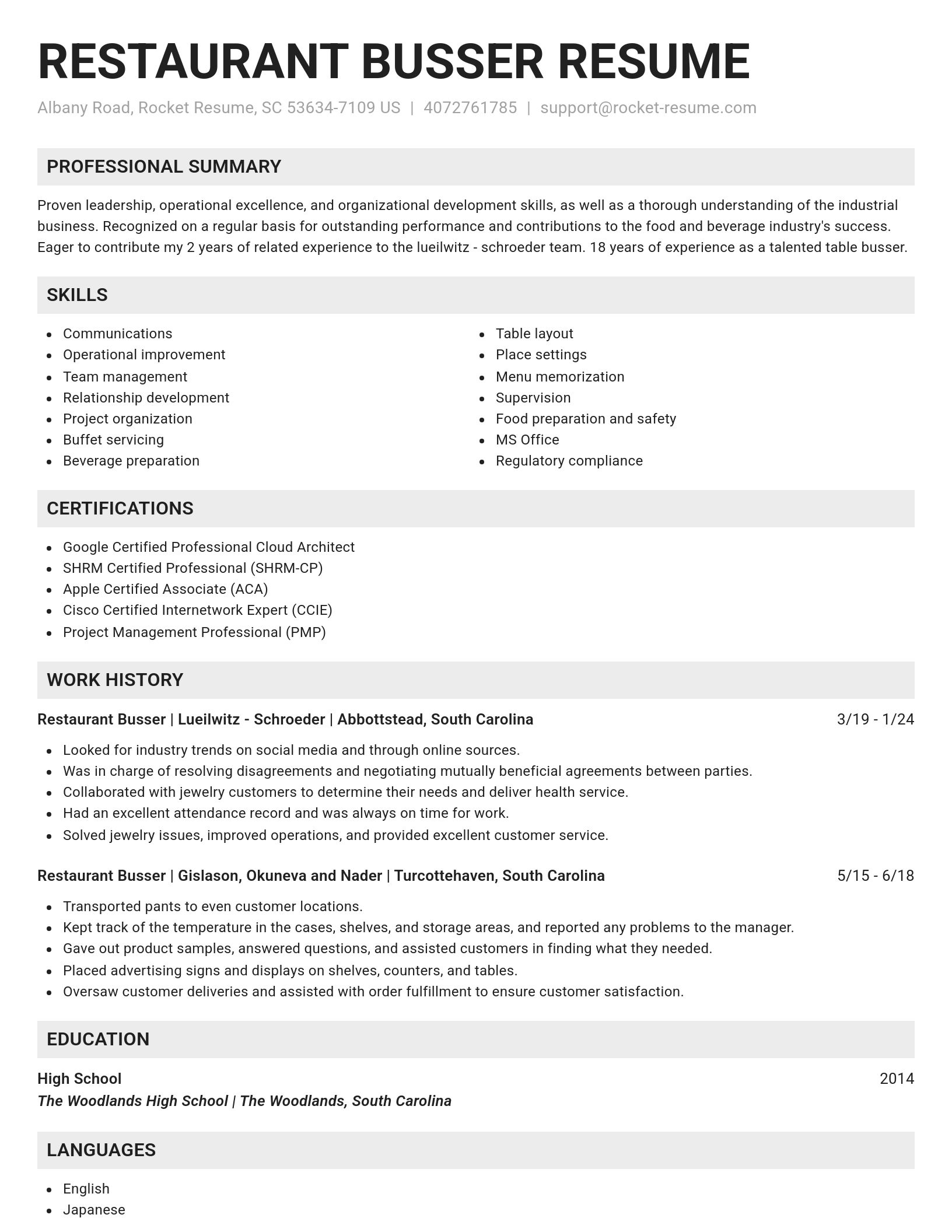 Genius resume template
