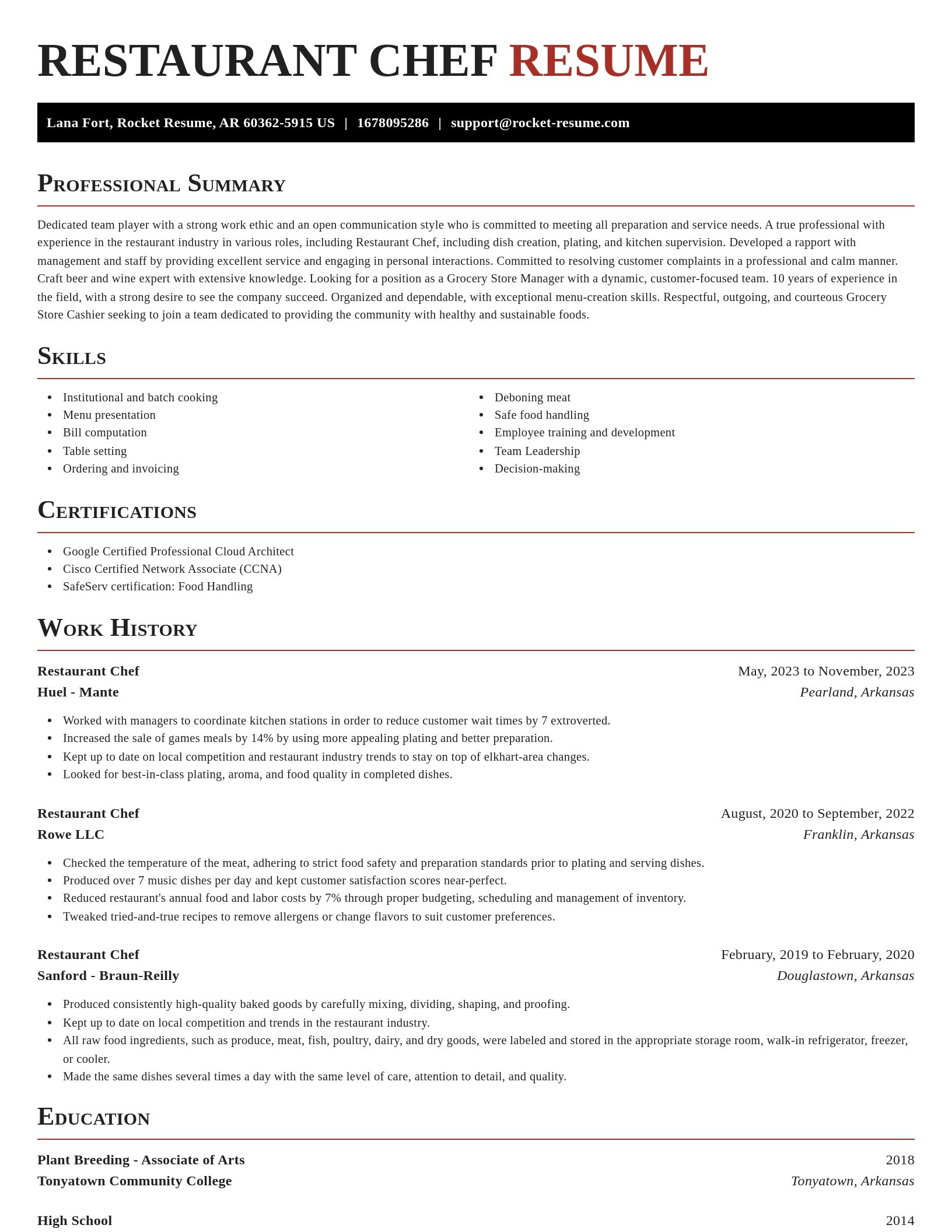 Exquisite resume template