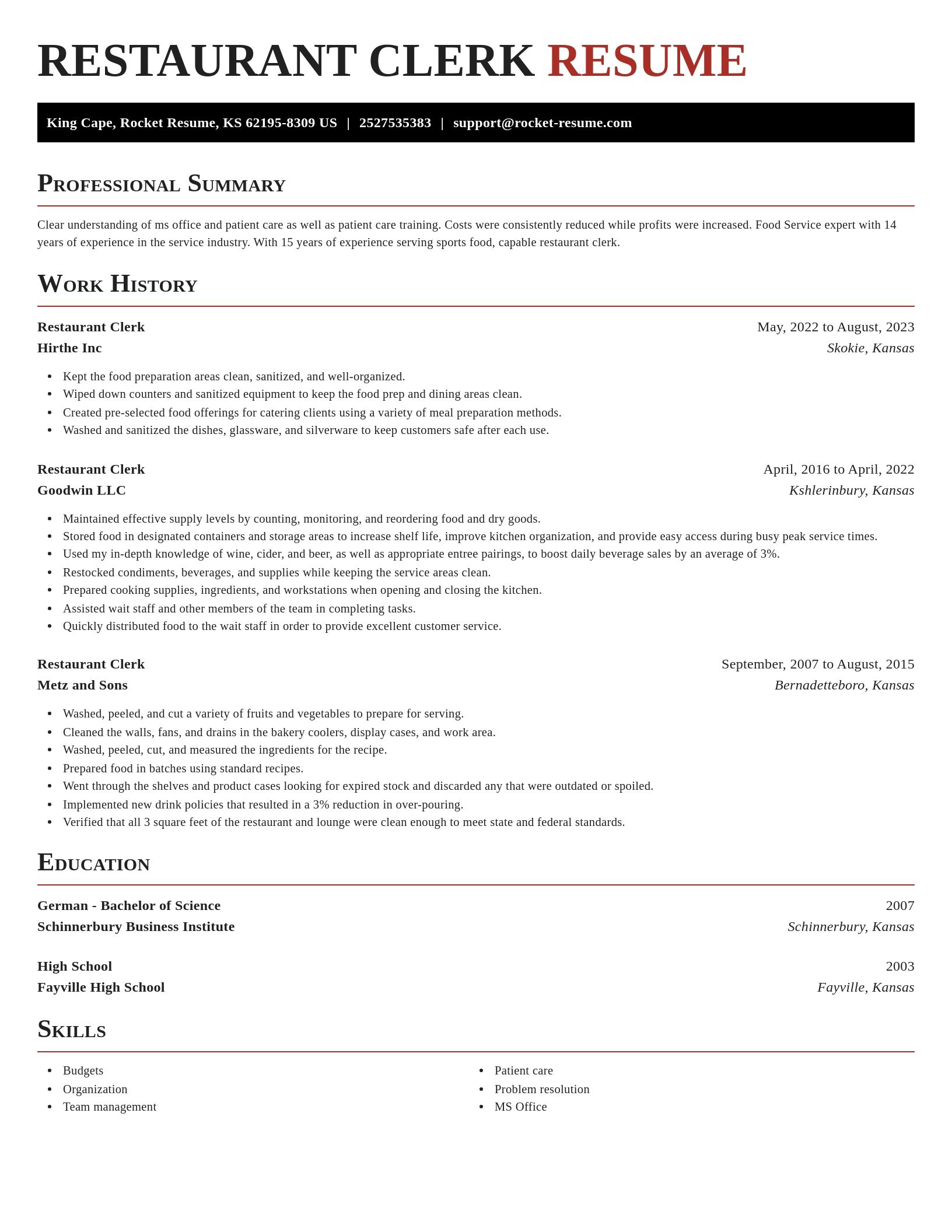 Exquisite resume template