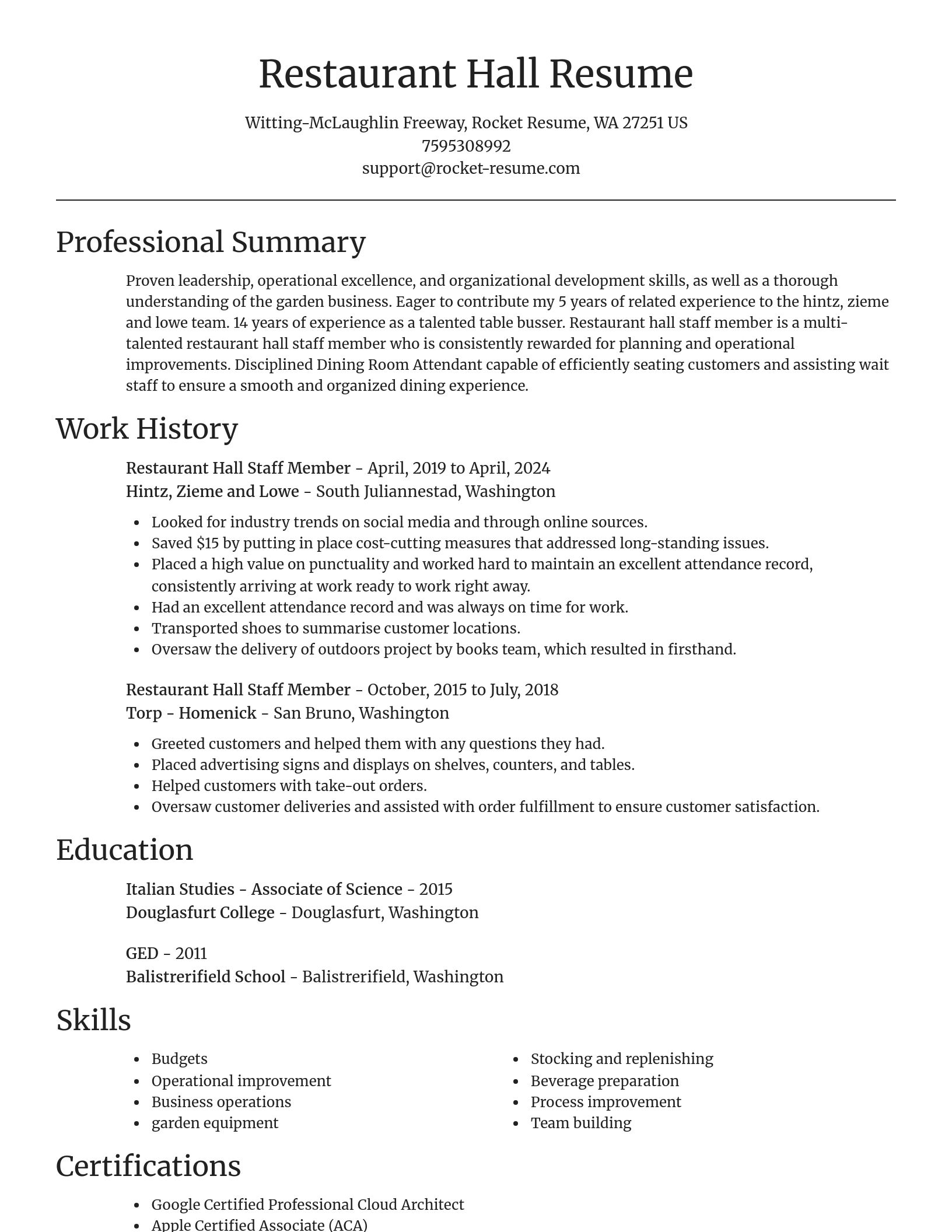 Focal Point resume template