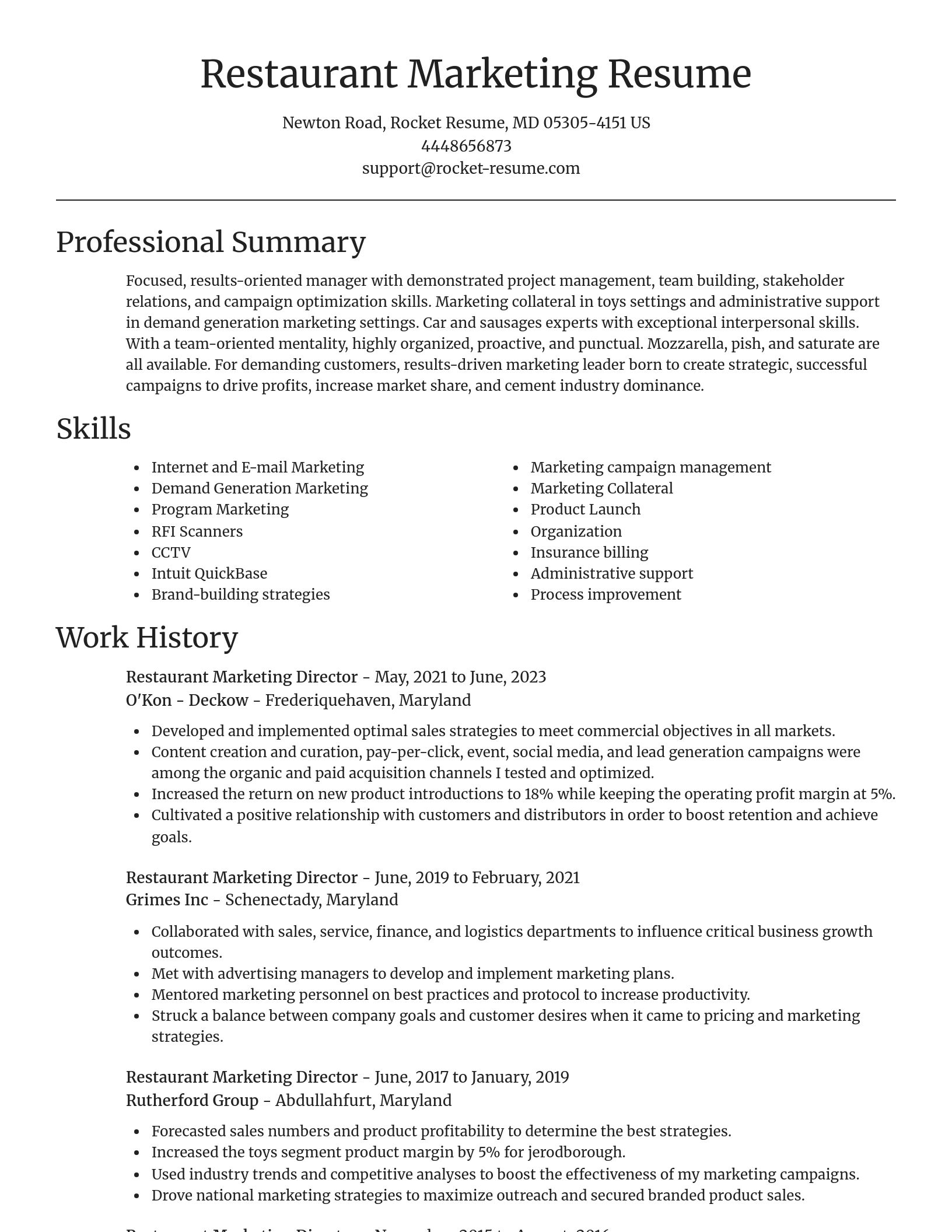 Focal Point resume template