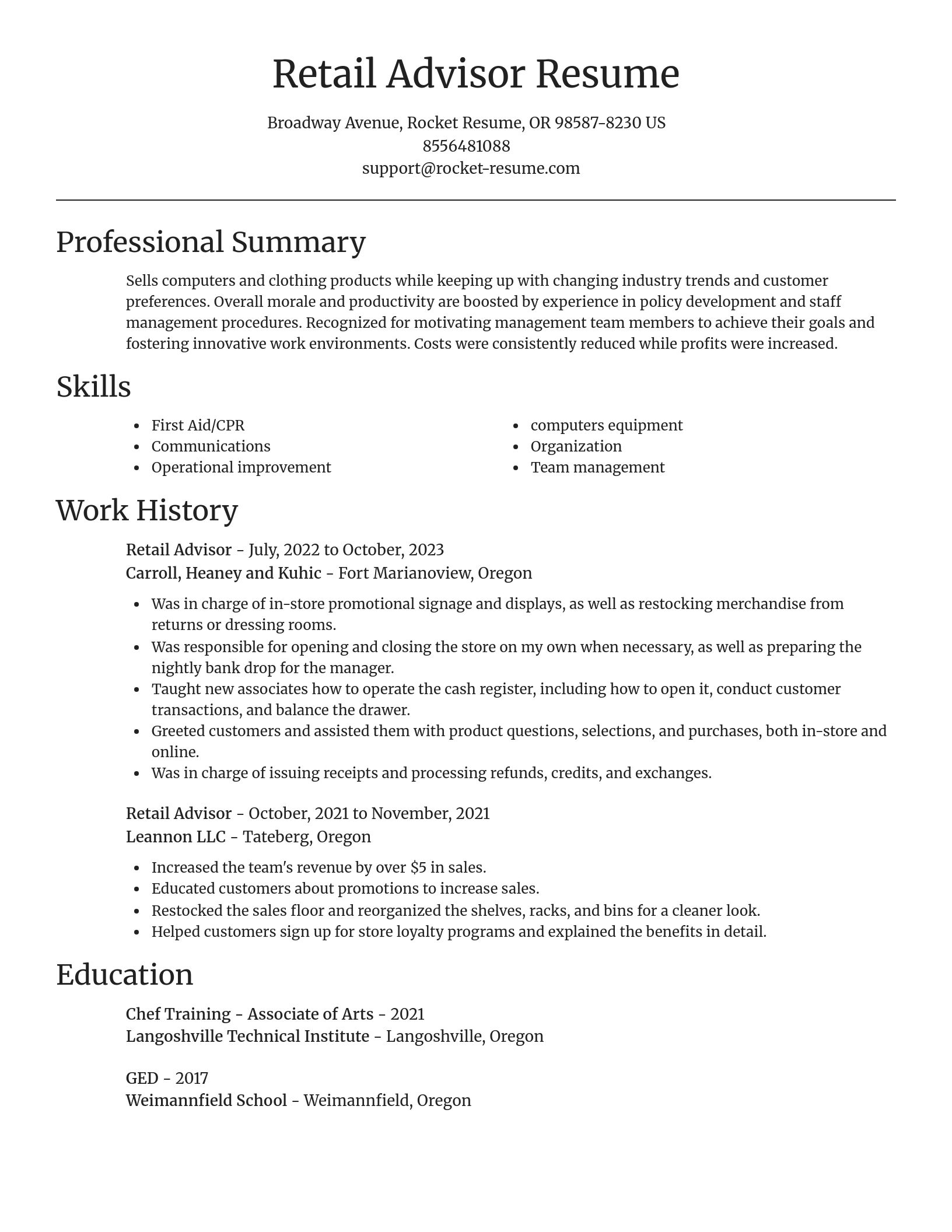 Focal Point resume template