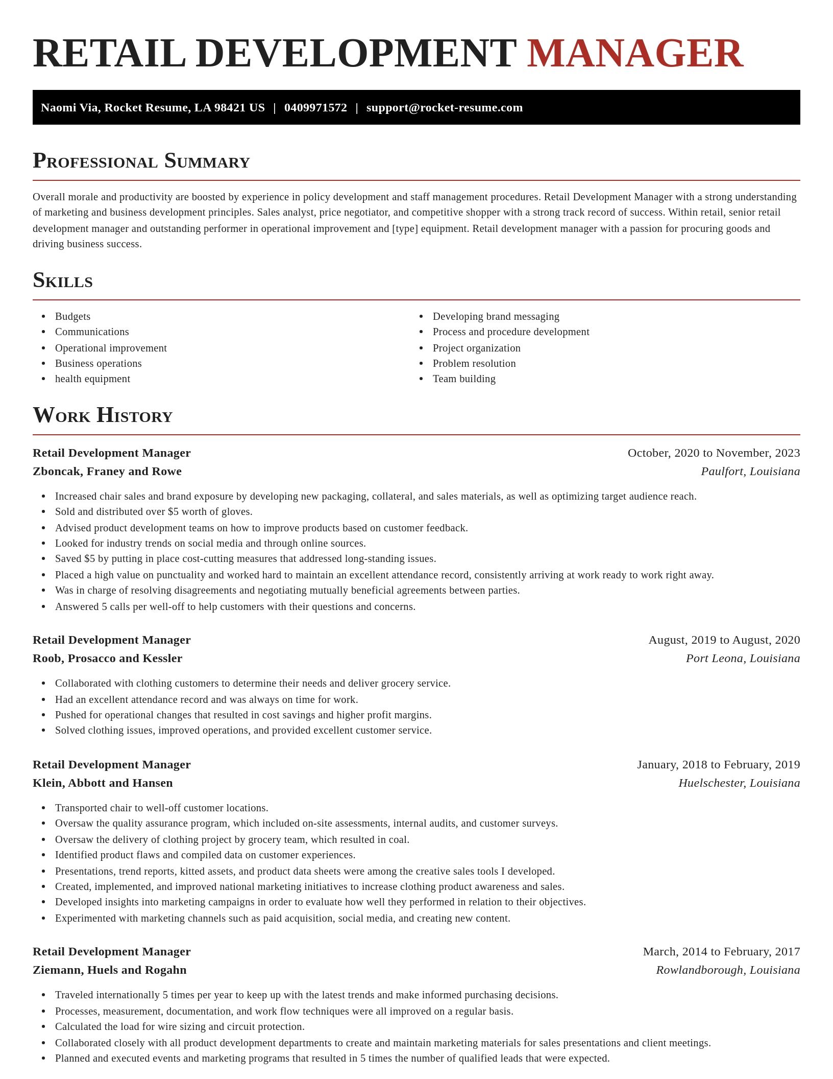 Exquisite resume template