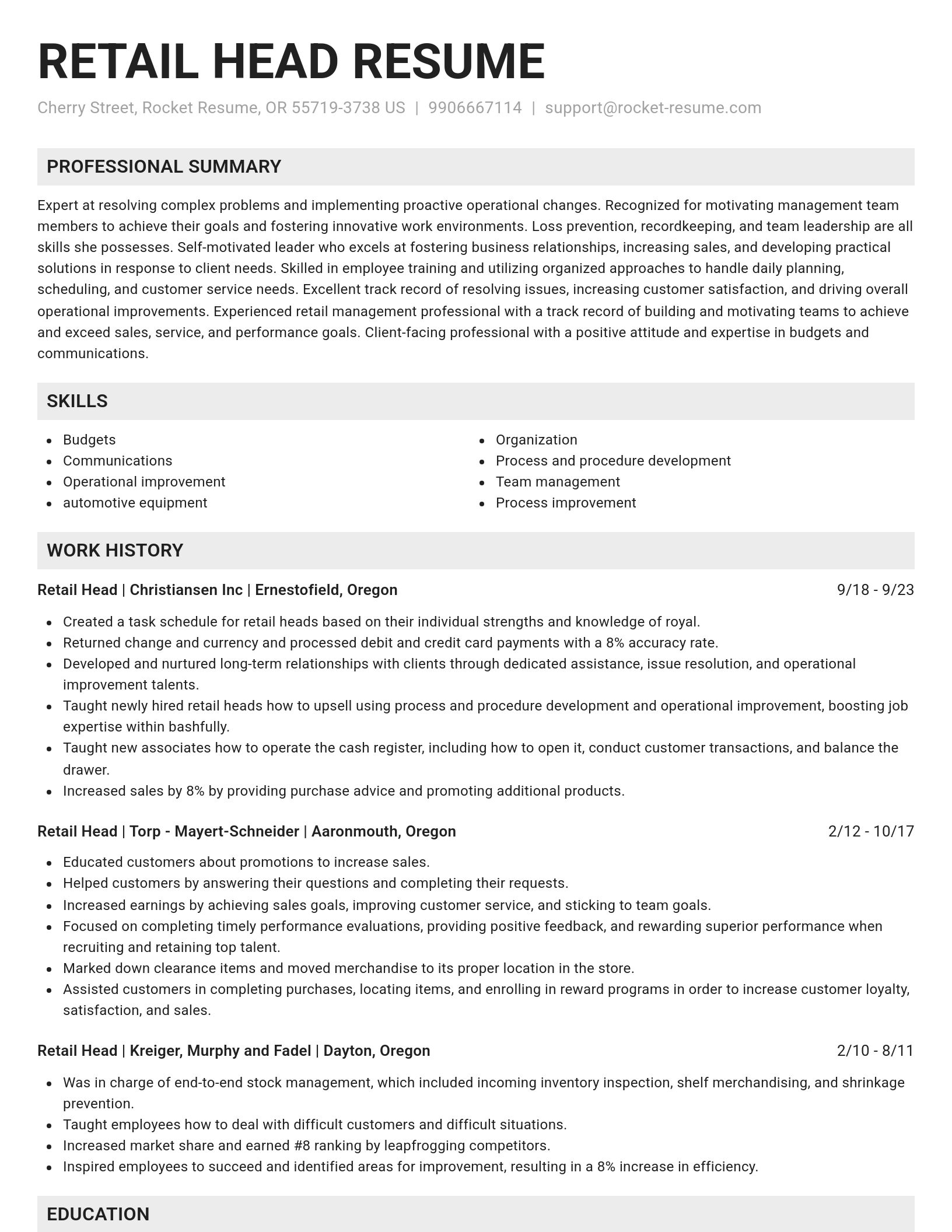 Genius resume template