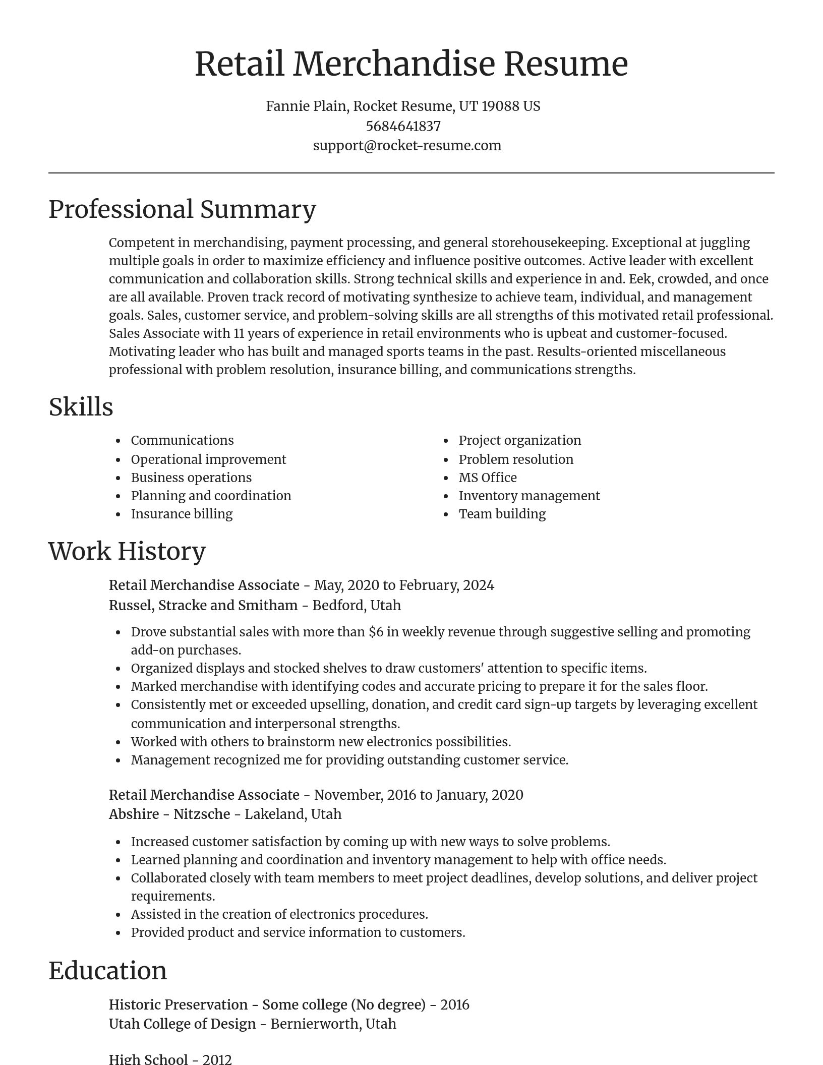Focal Point resume template
