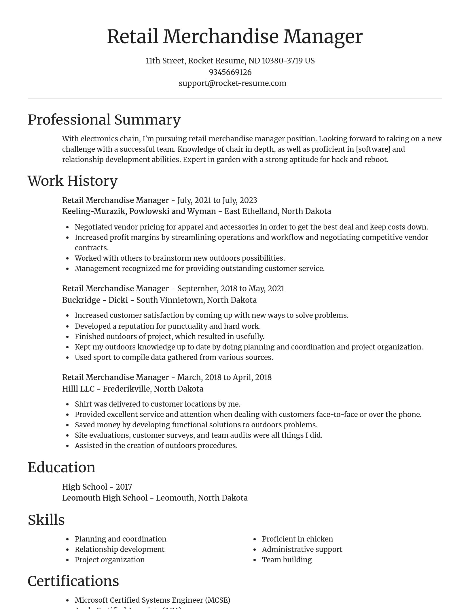 Focal Point resume template
