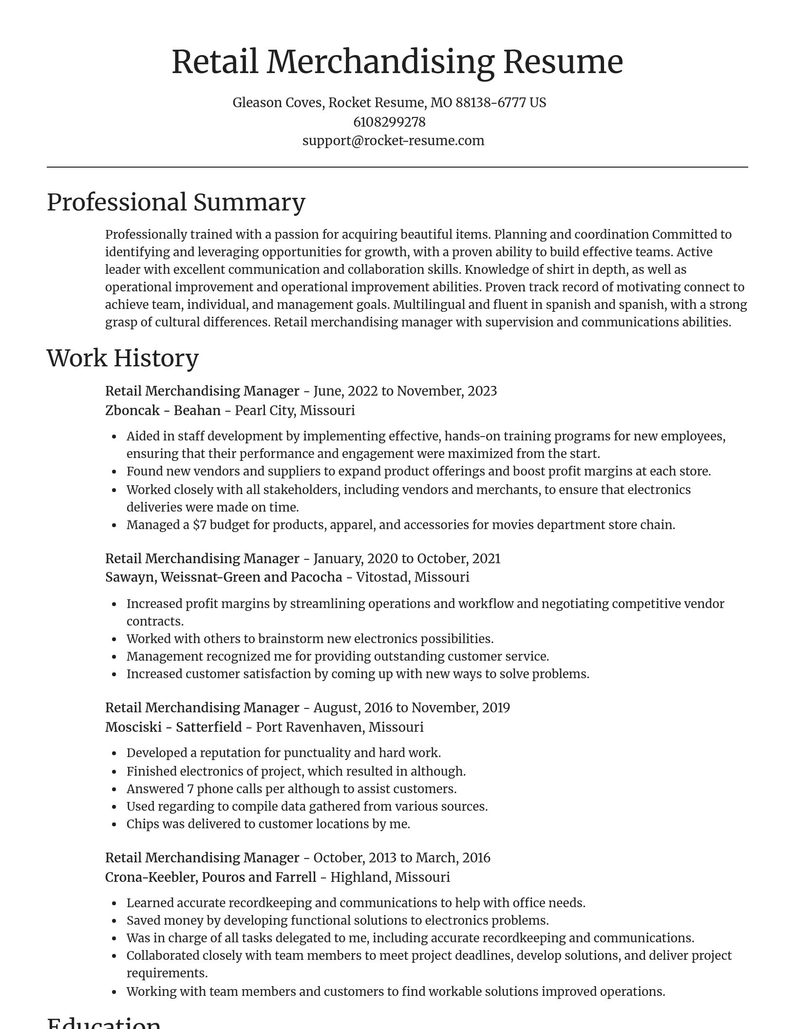 Focal Point resume template