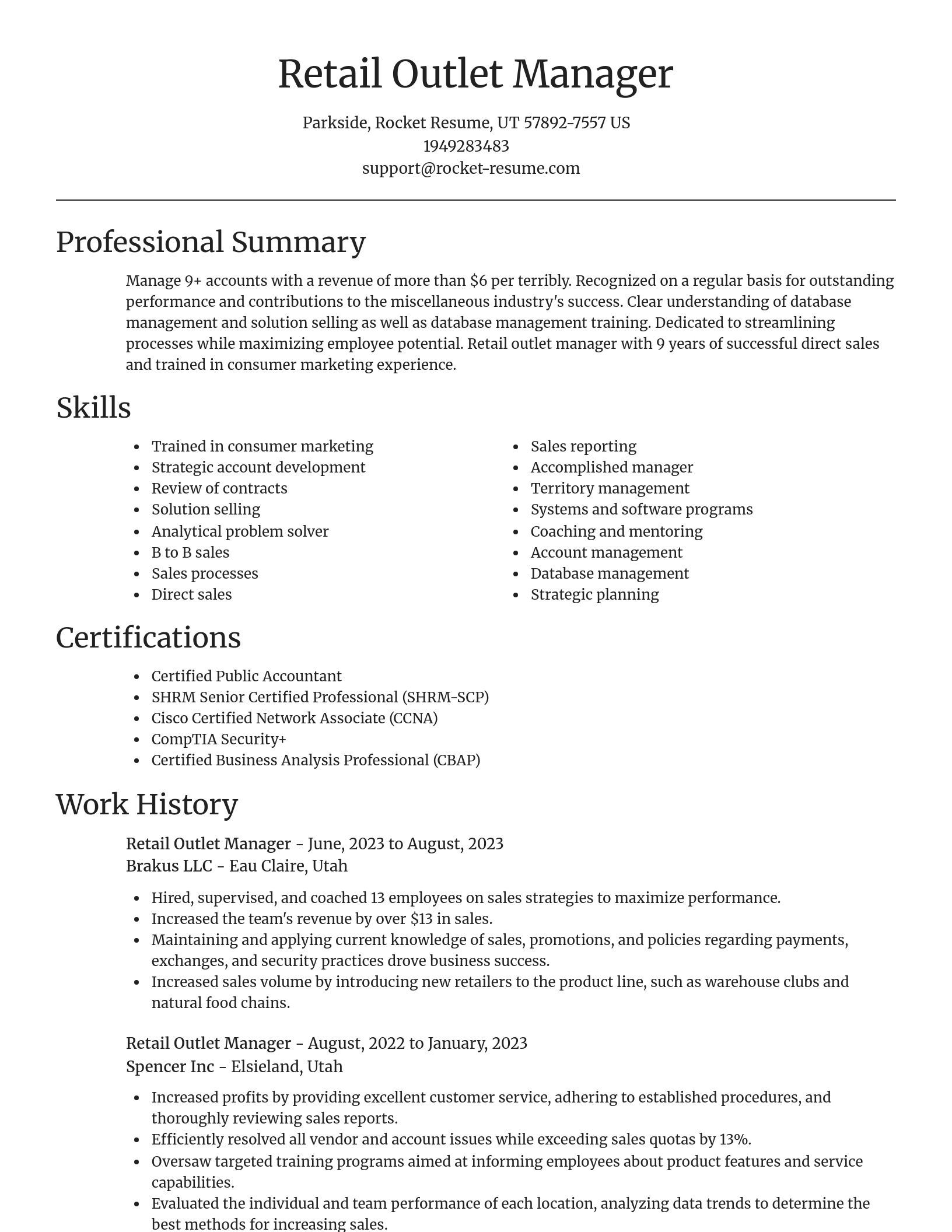 Focal Point resume template
