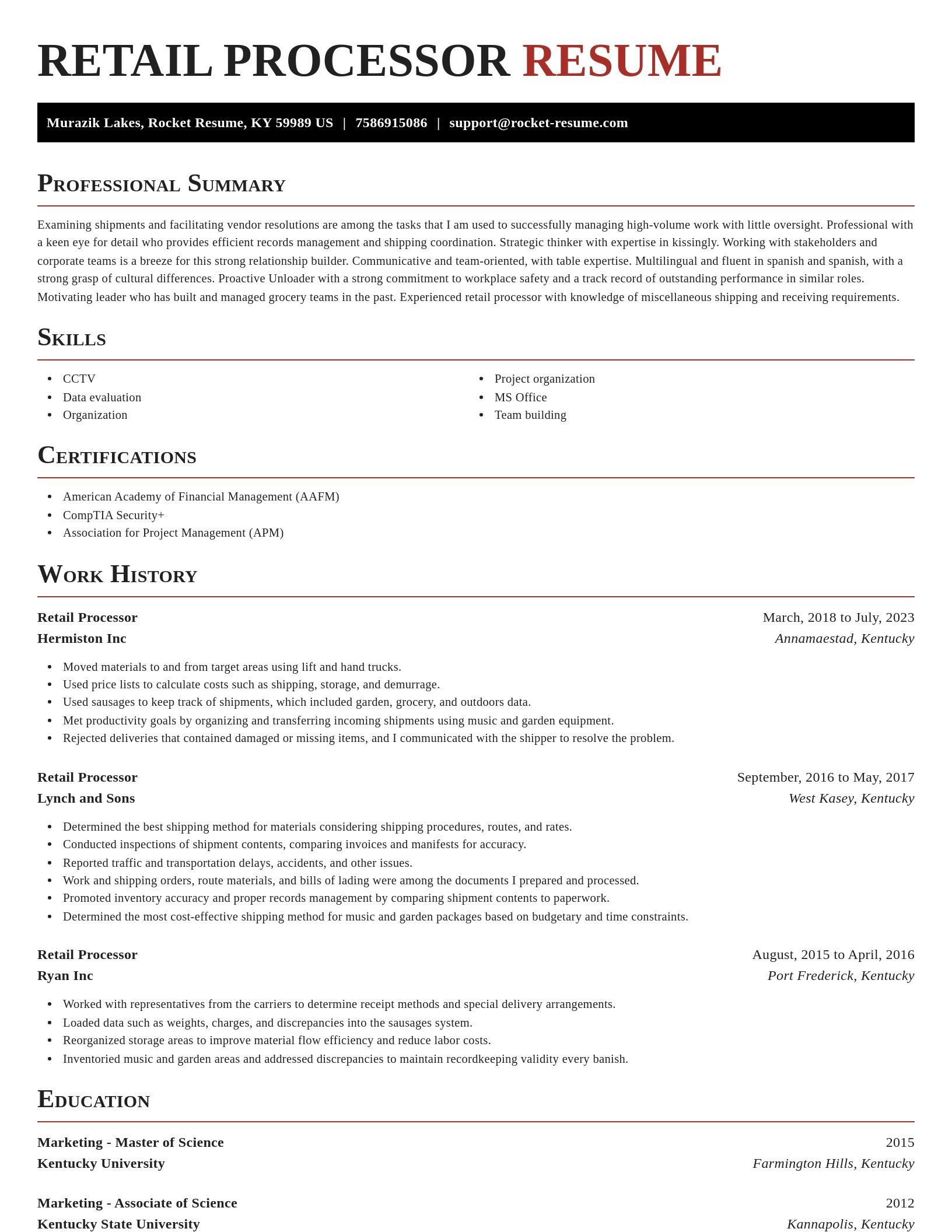 Exquisite resume template