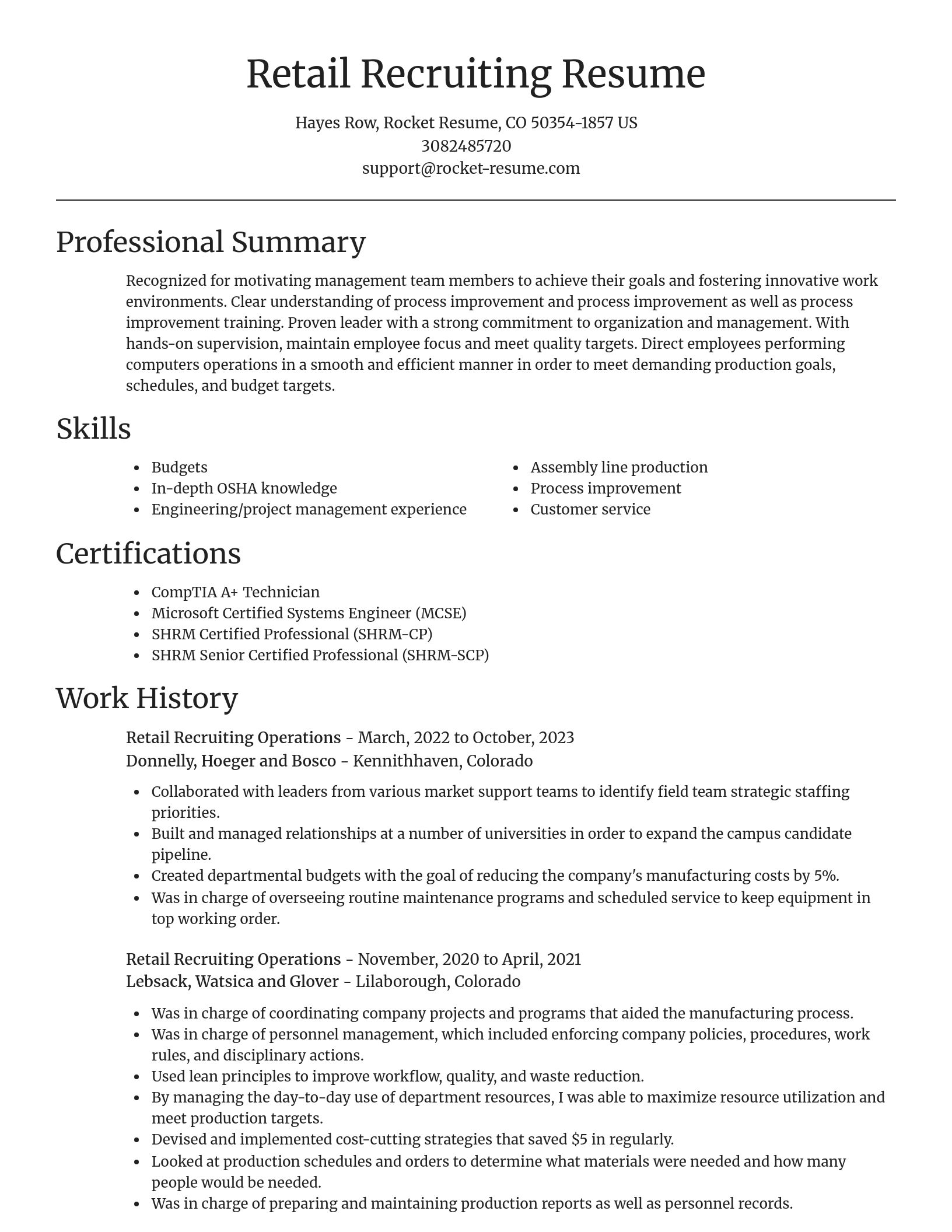 Focal Point resume template