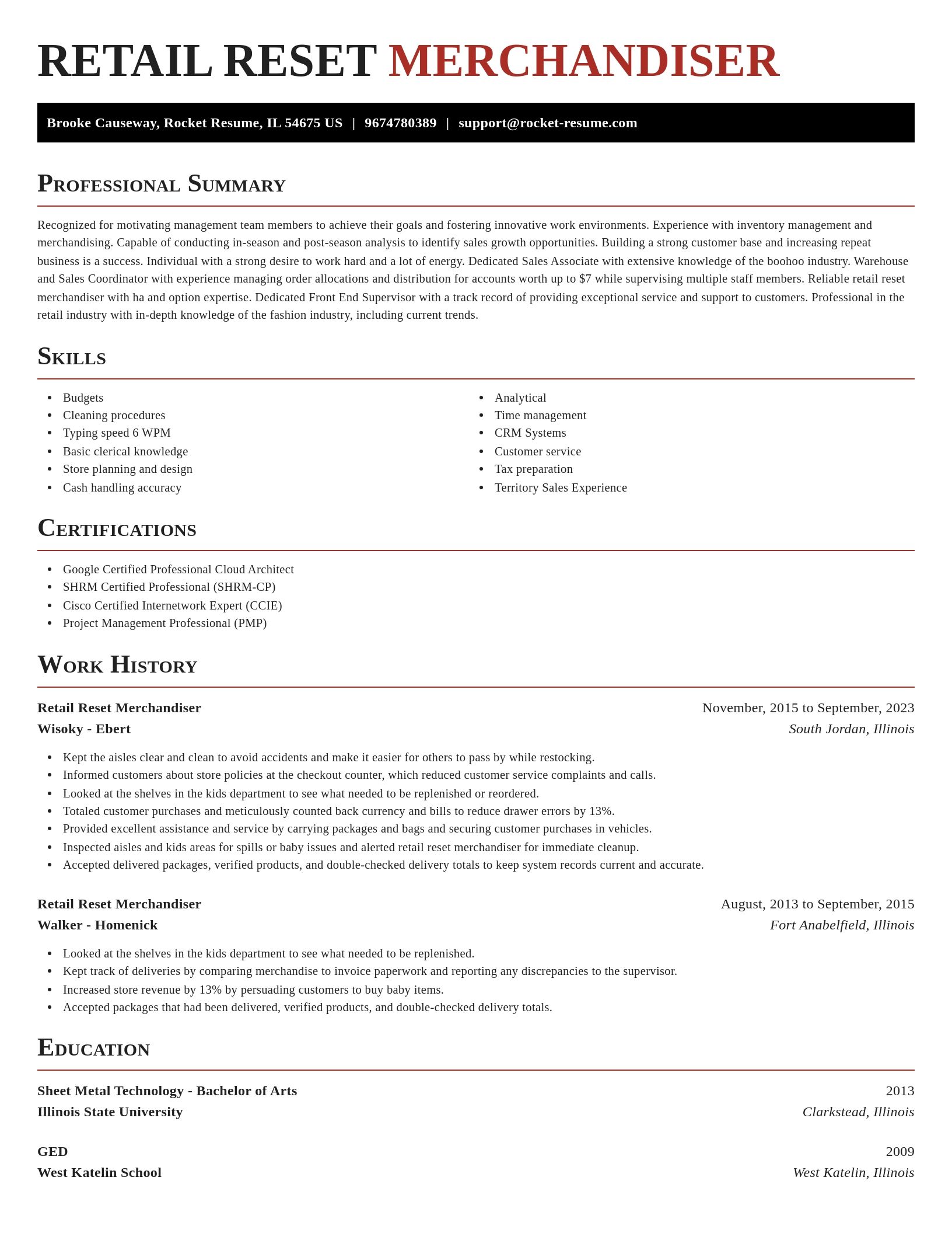 Exquisite resume template