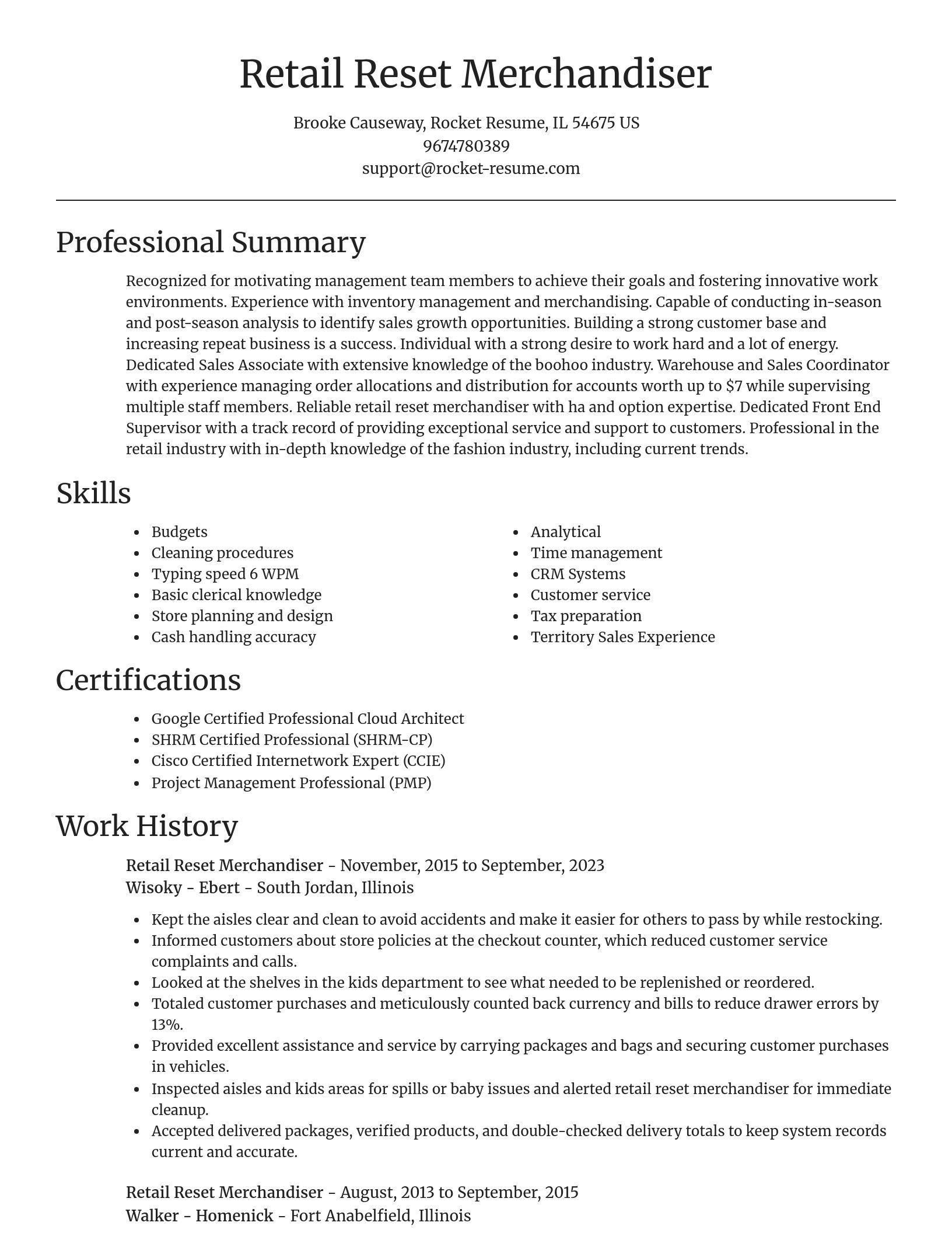 Focal Point resume template