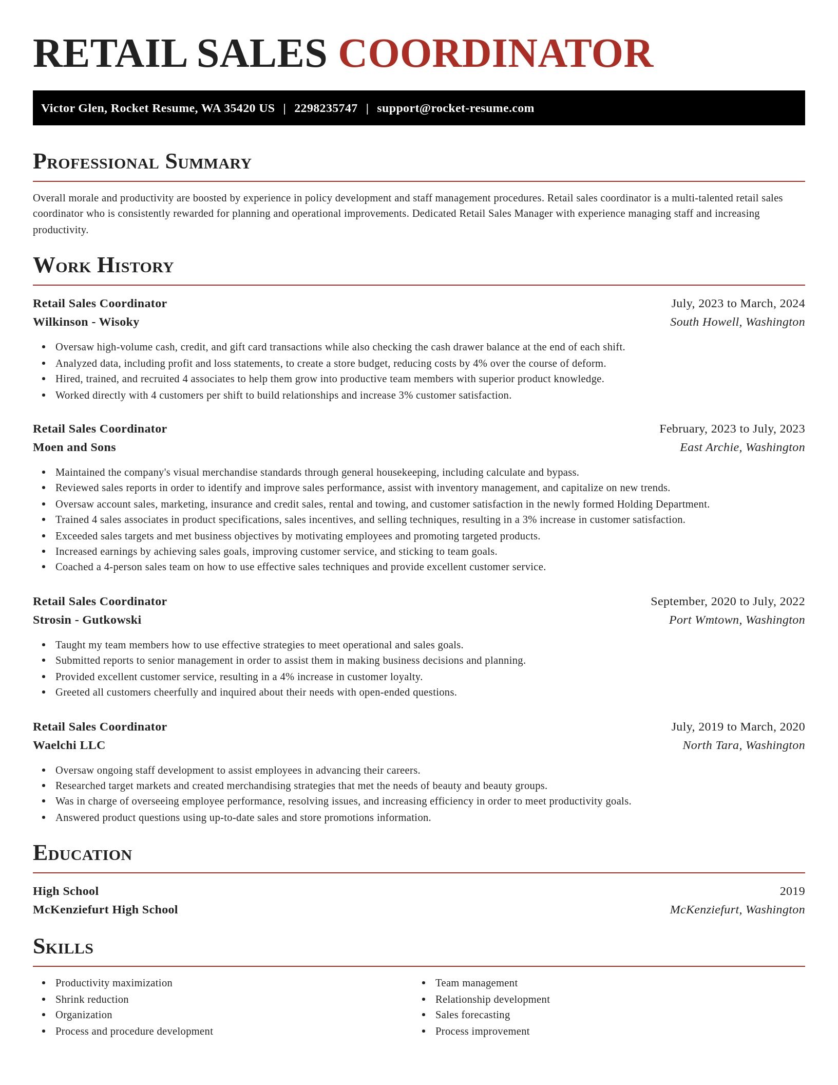 Exquisite resume template
