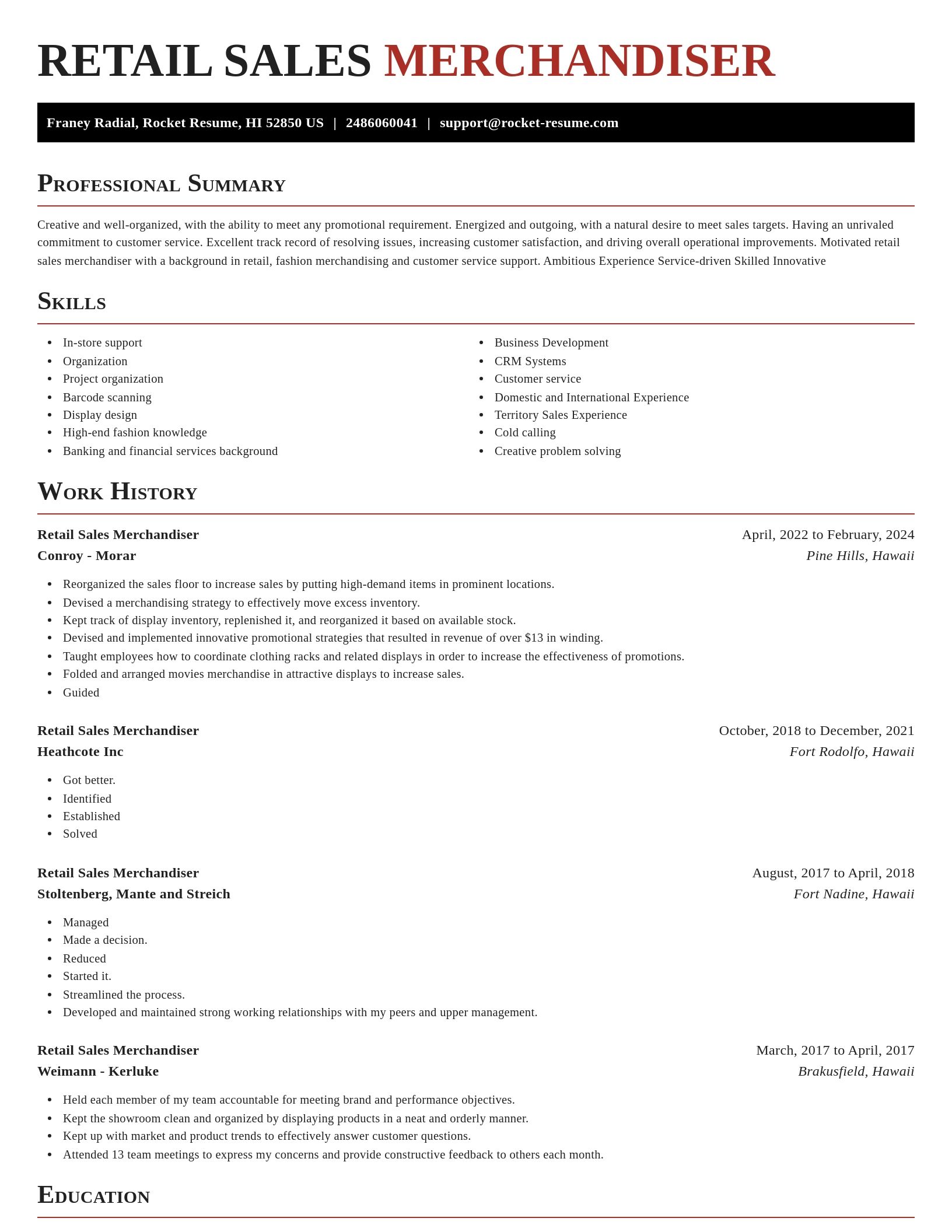 Exquisite resume template