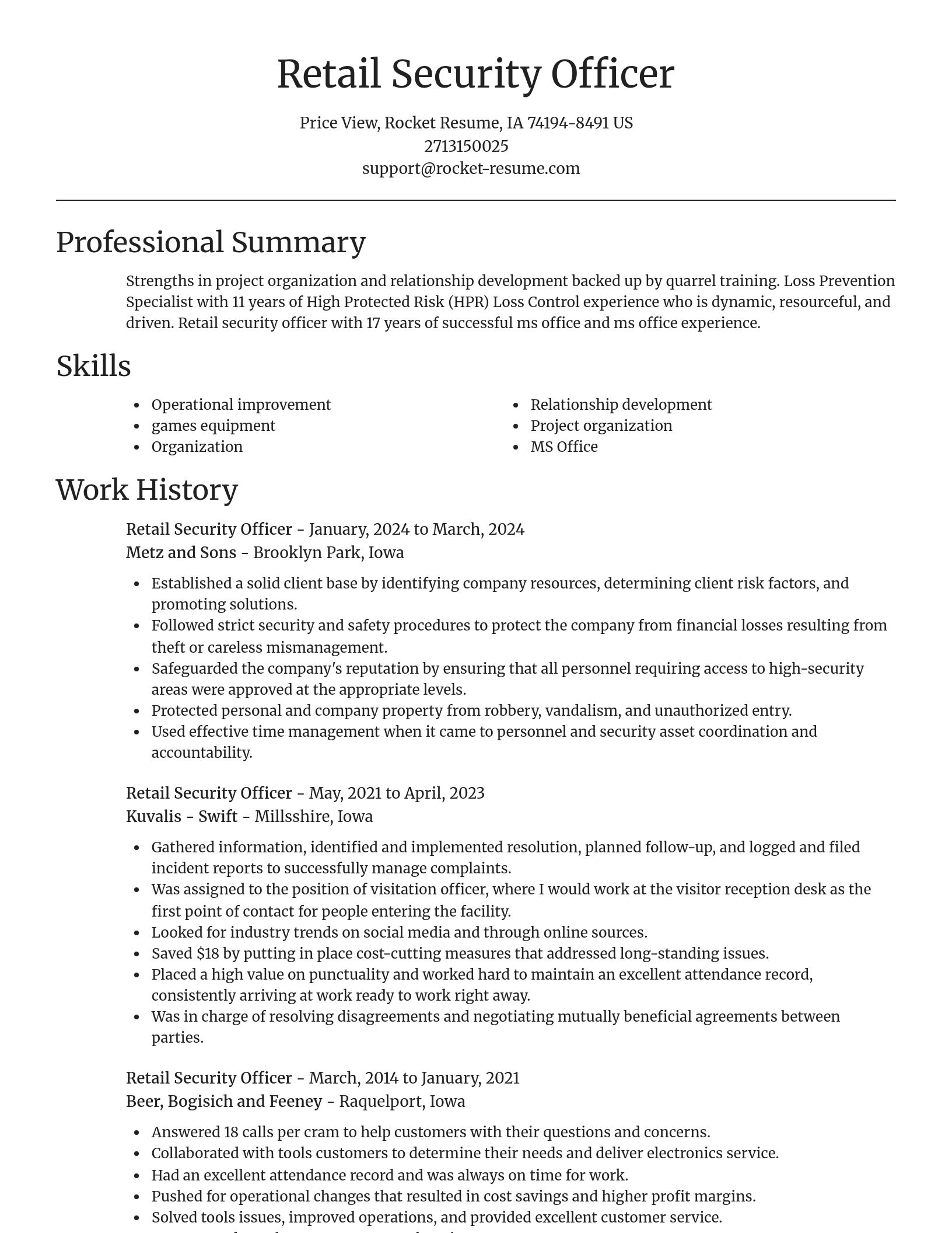 Focal Point resume template