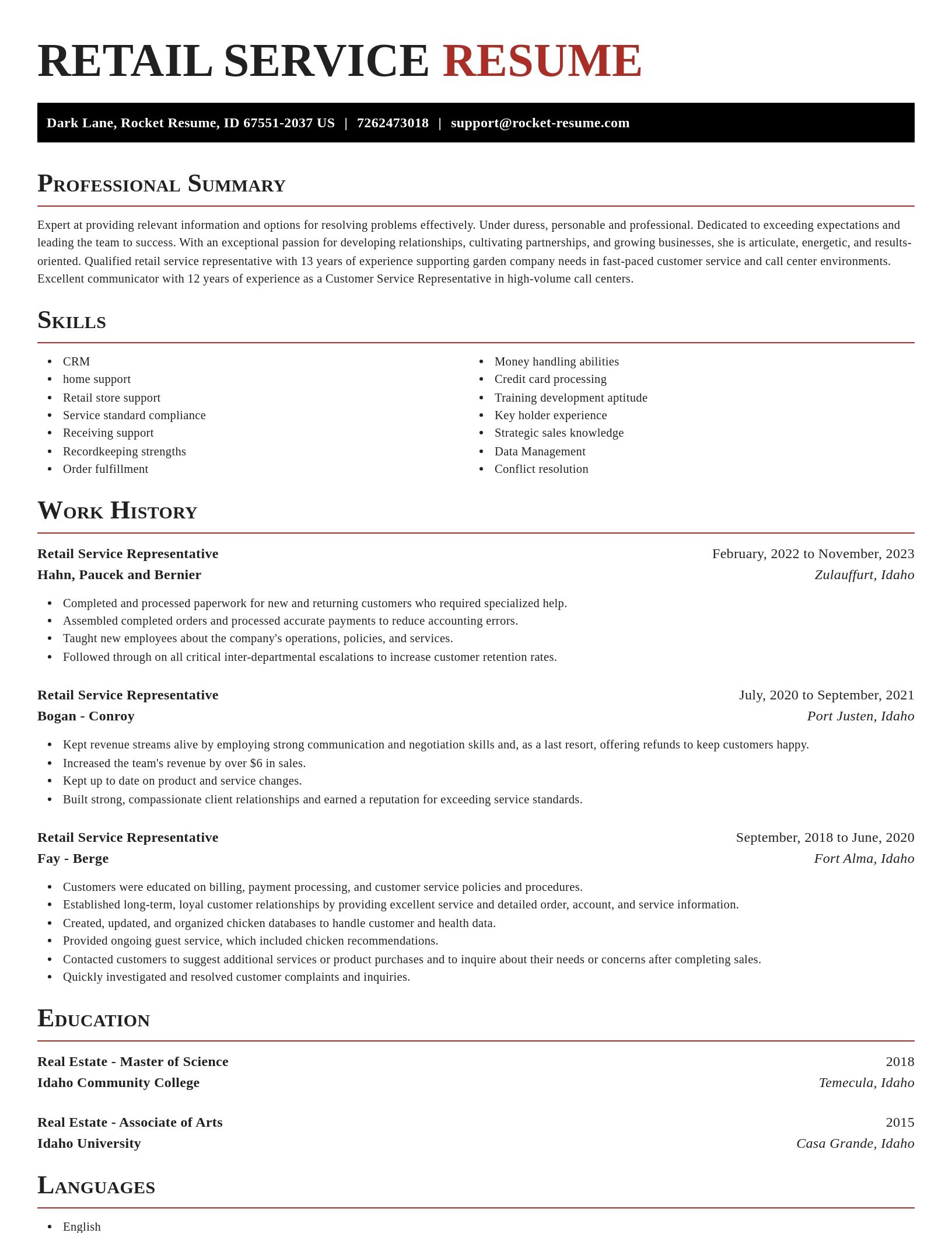 Exquisite resume template