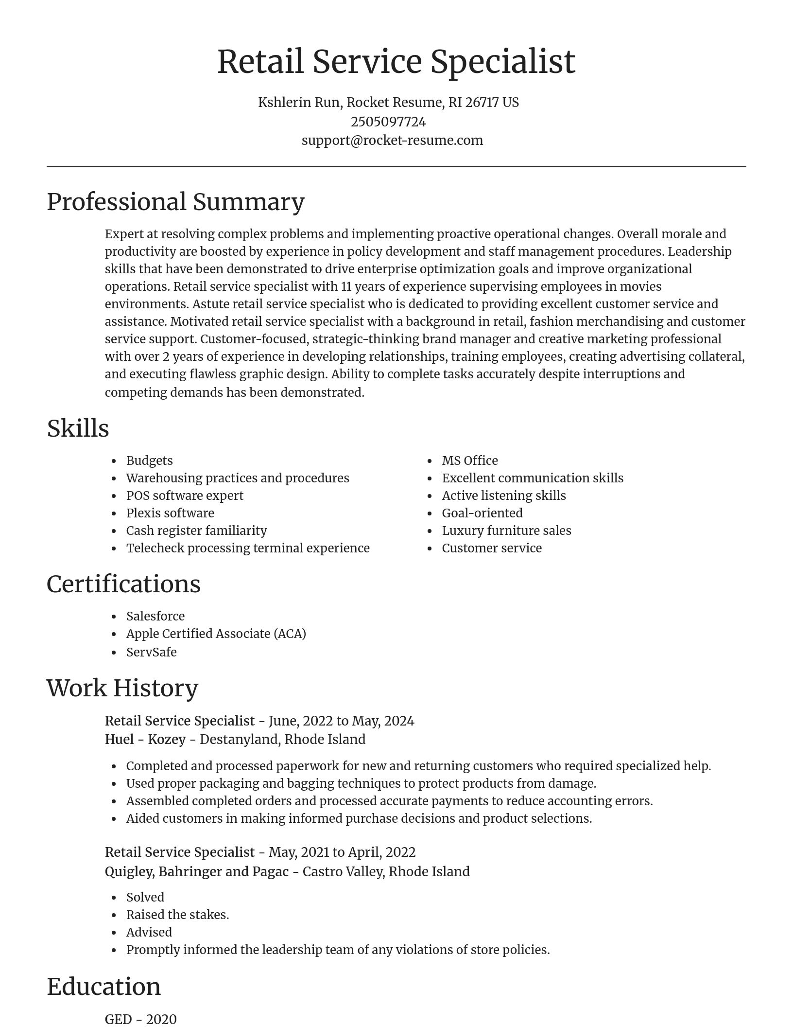 Focal Point resume template