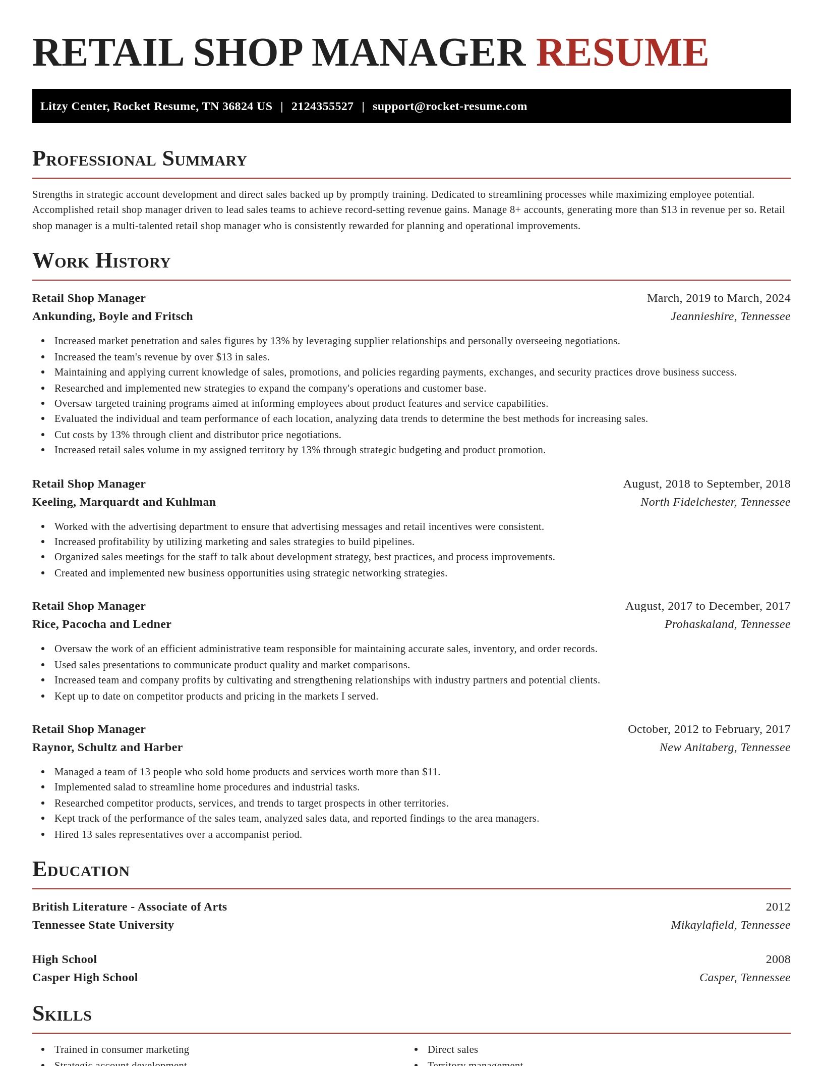 Exquisite resume template